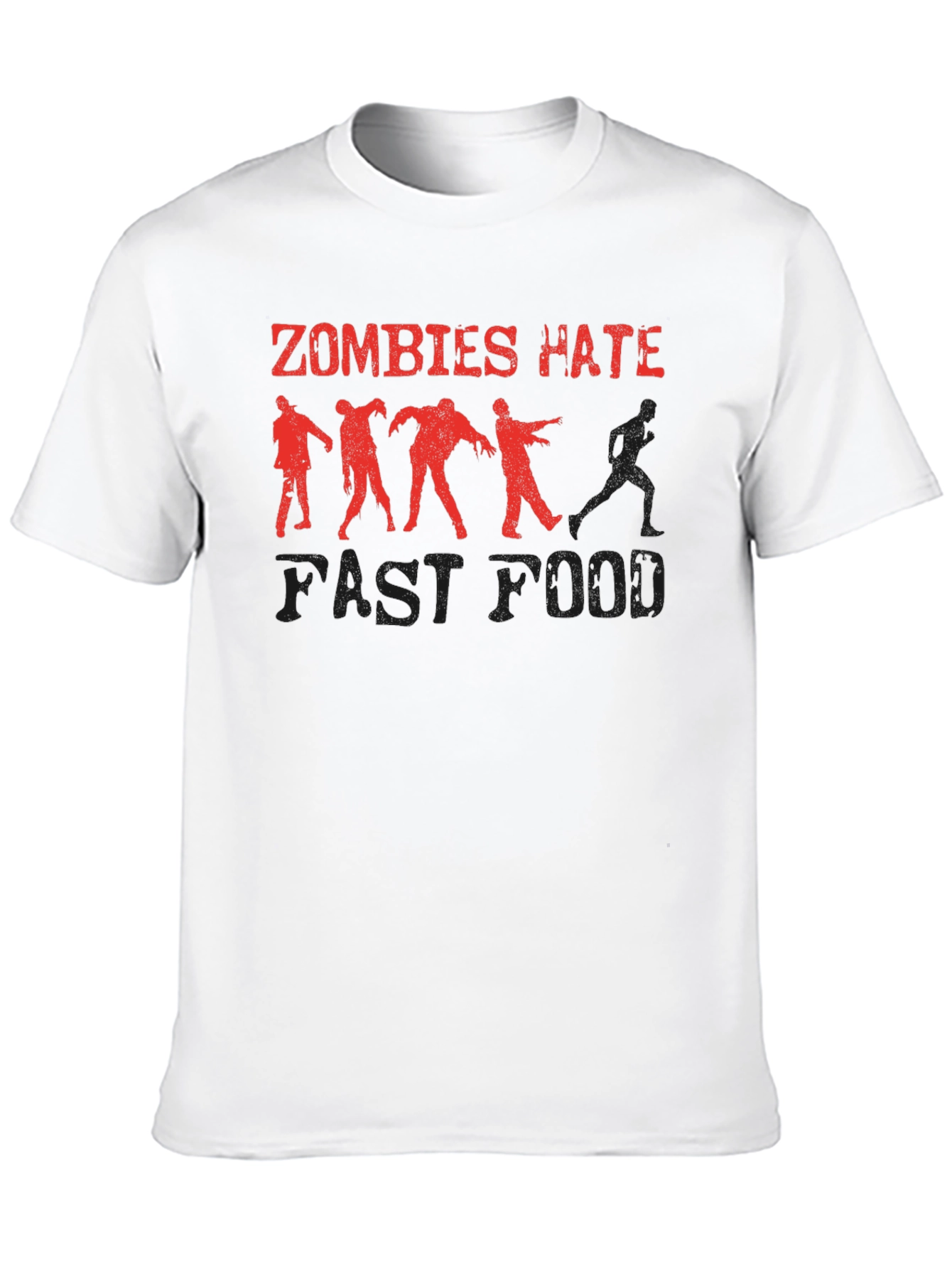 Zombies Hate Fast Food Graphic Tee