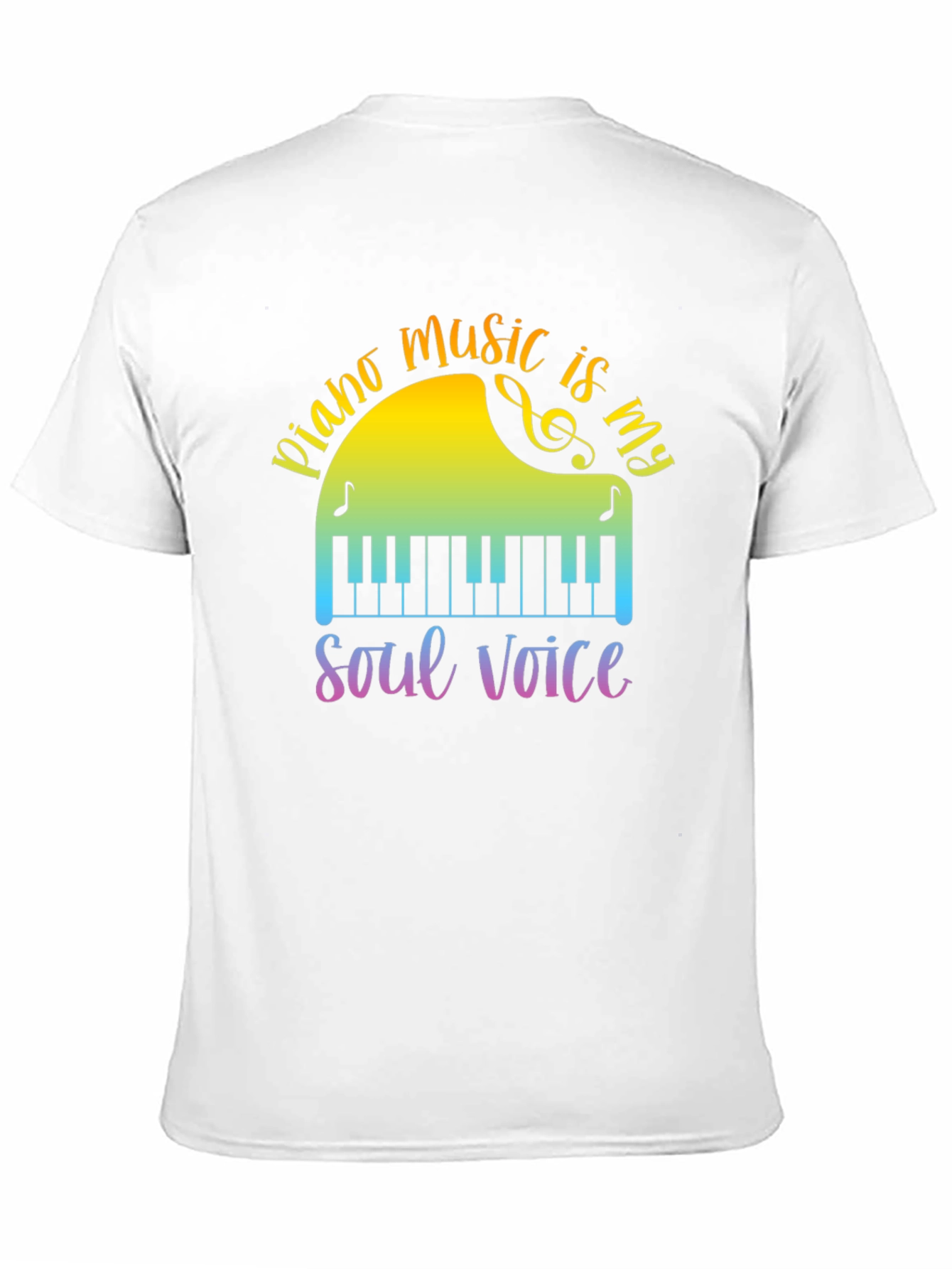 Piano Music is My Soul Voice T-Shirt