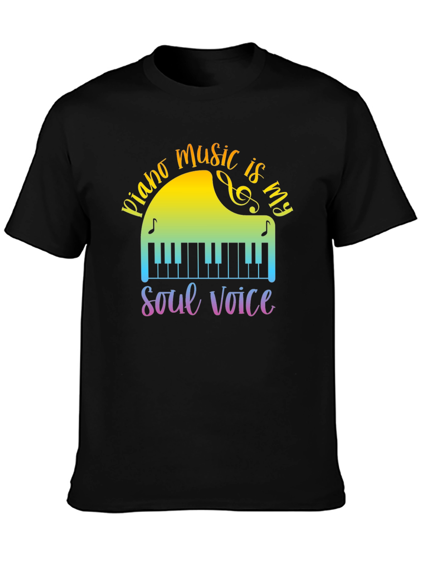Piano Music is My Soul Voice T-Shirt
