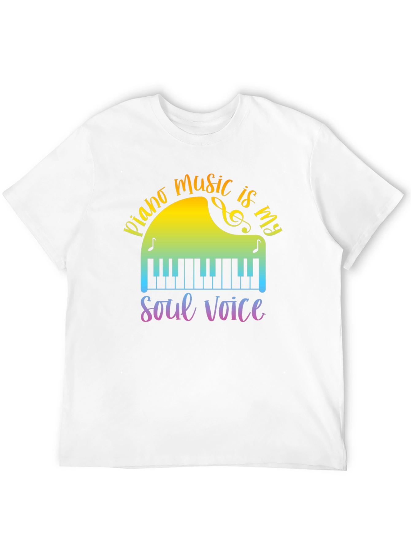 Piano Music is My Soul Voice T-Shirt