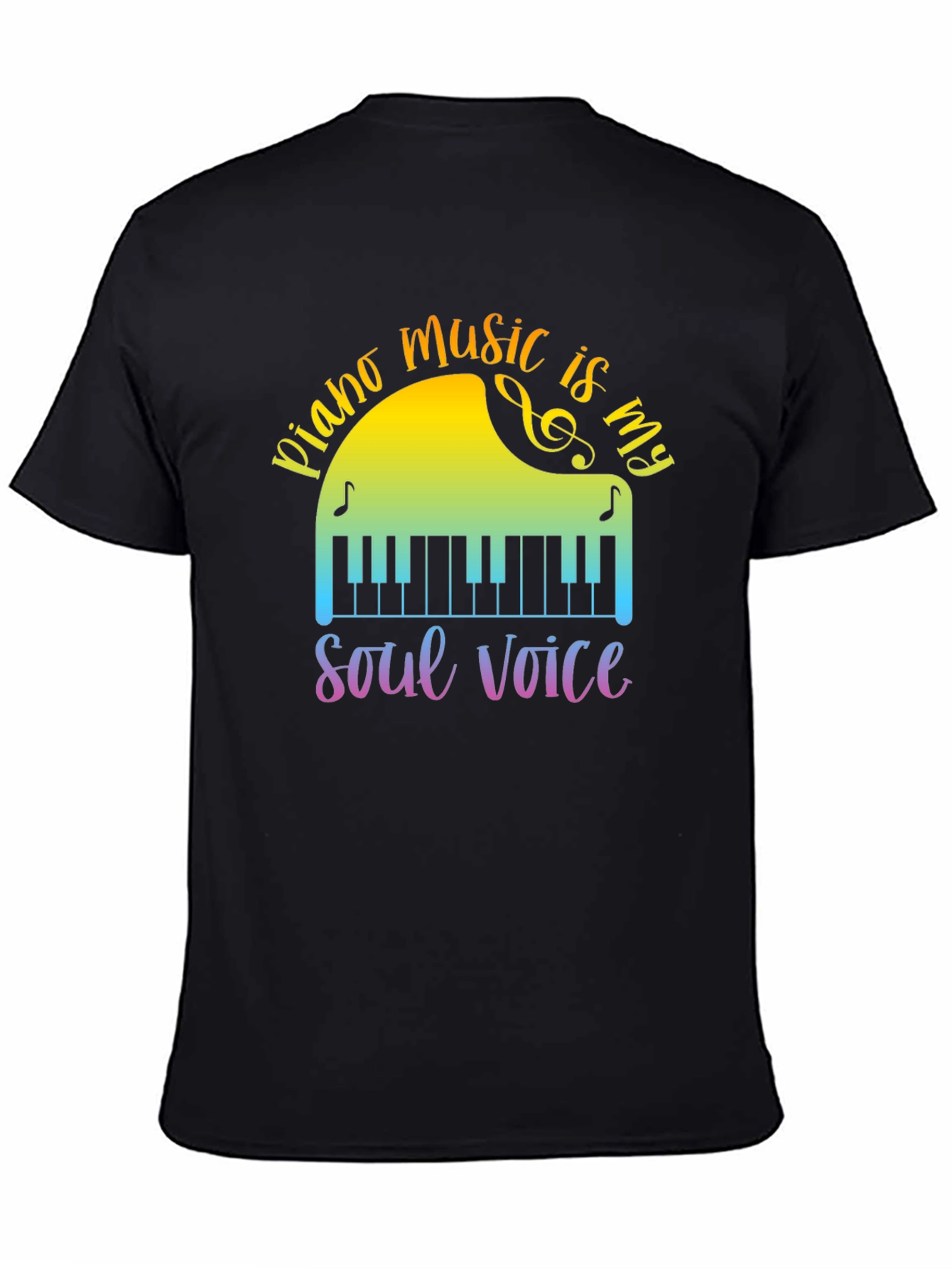 Piano Music is My Soul Voice T-Shirt