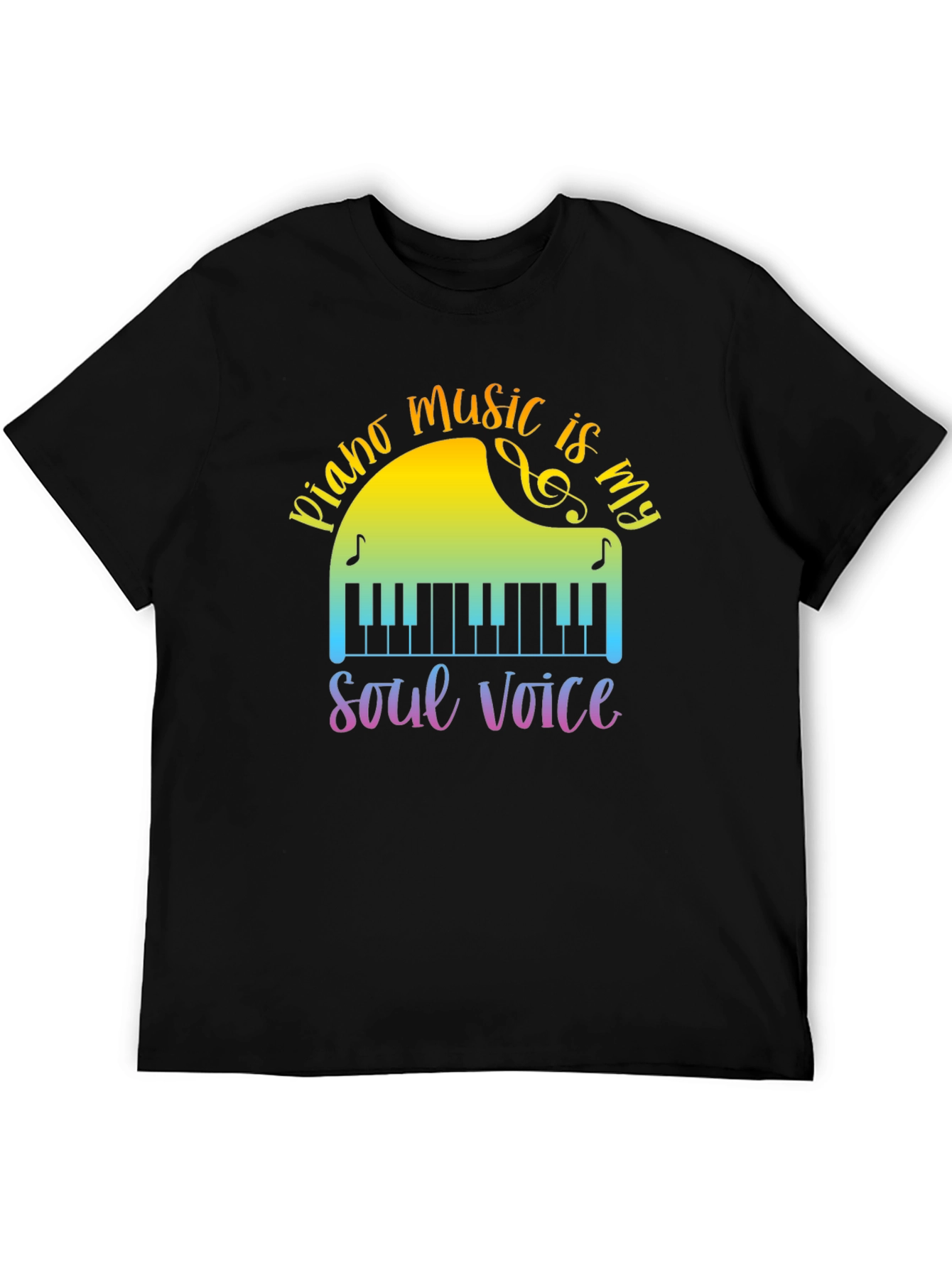 Piano Music is My Soul Voice T-Shirt