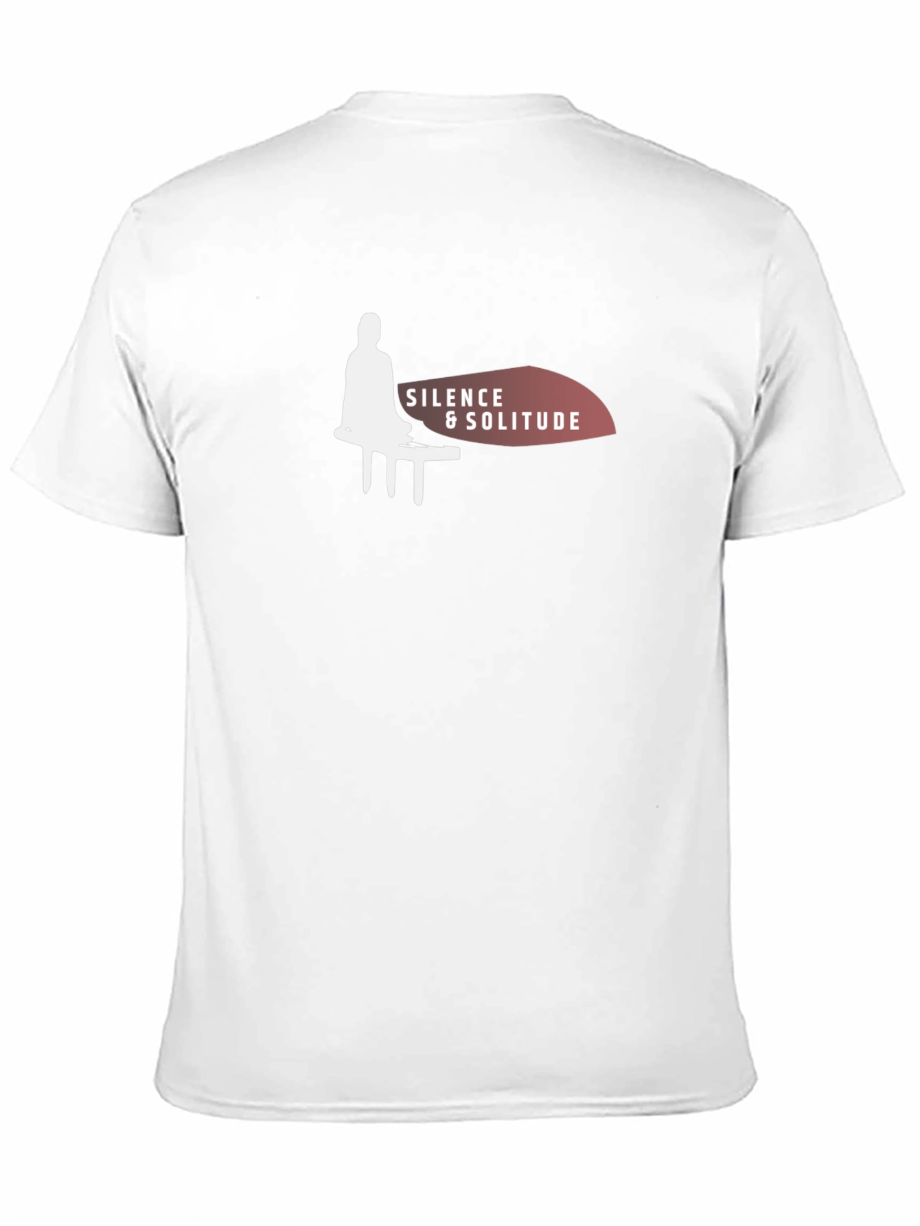Silence & Solitude Black Graphic T-Shirt