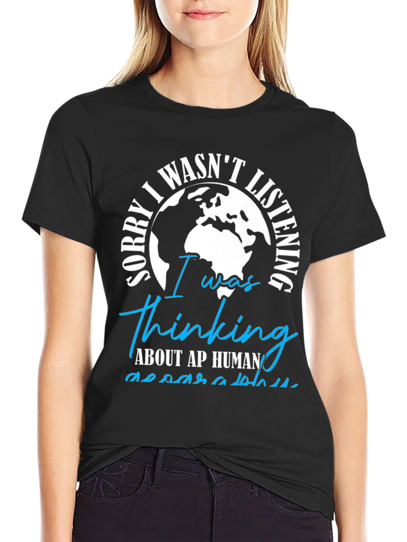 Thinking AP Human Geography Black T-Shirt