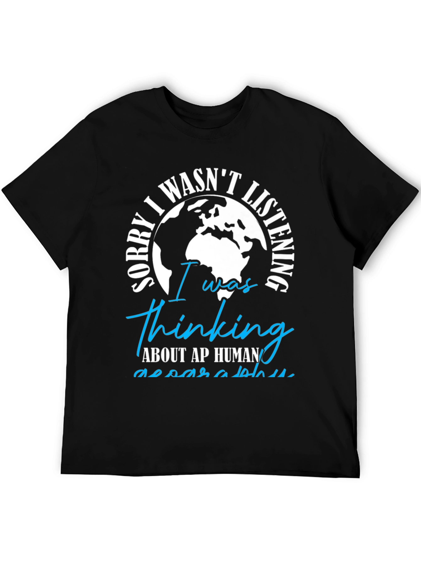 Thinking AP Human Geography Black T-Shirt