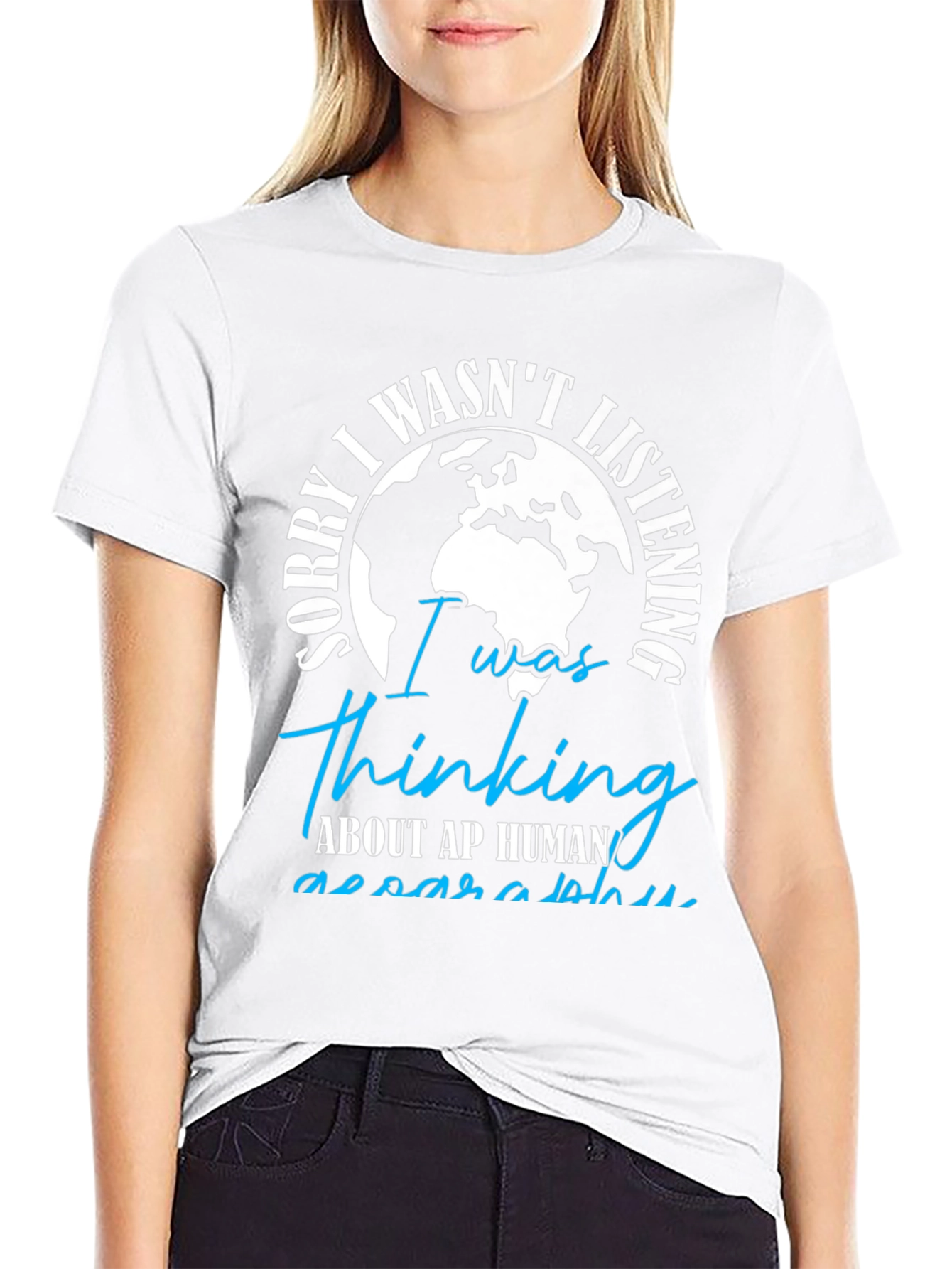 Thinking AP Human Geography Black T-Shirt