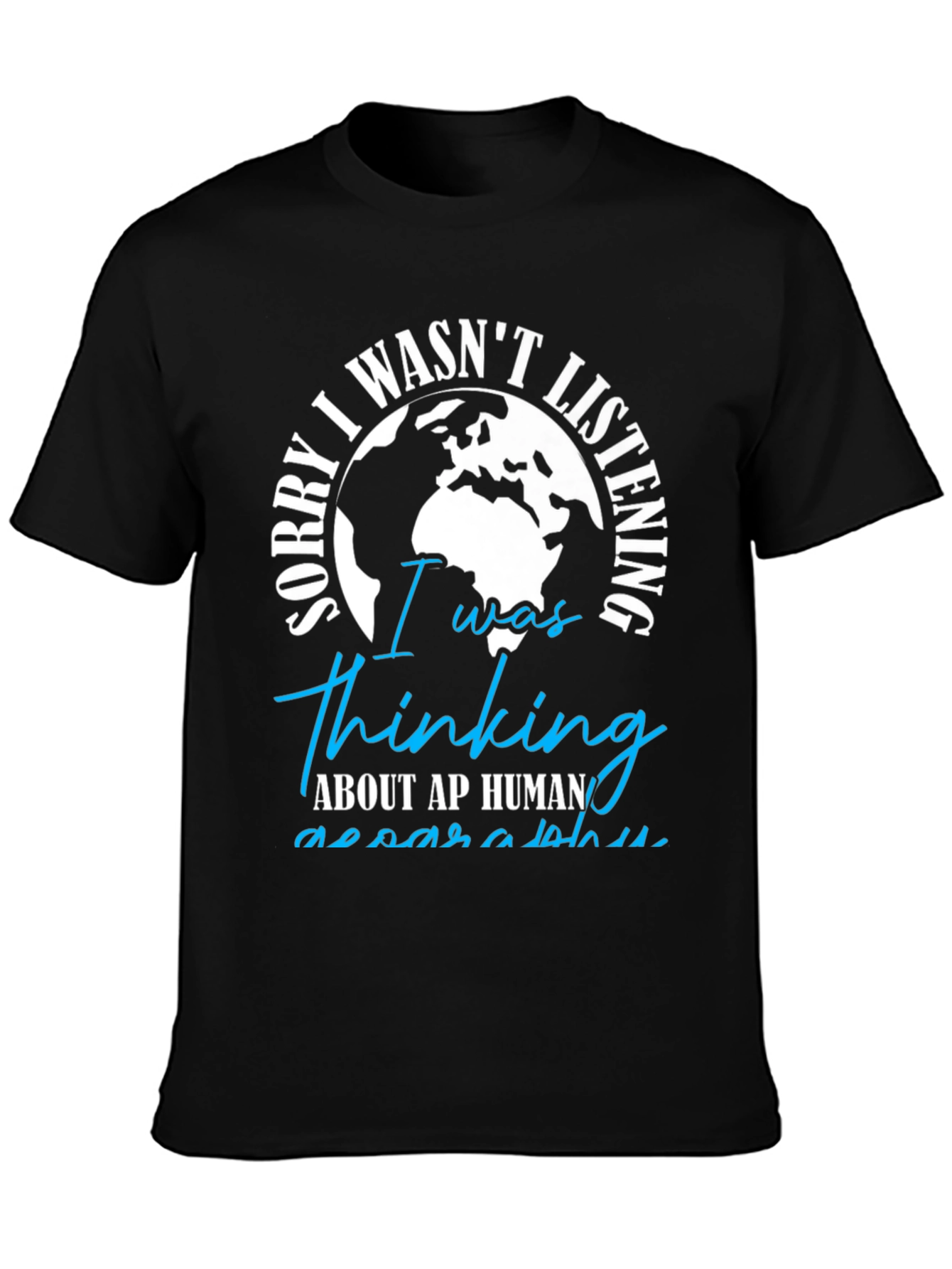 Thinking AP Human Geography Black T-Shirt