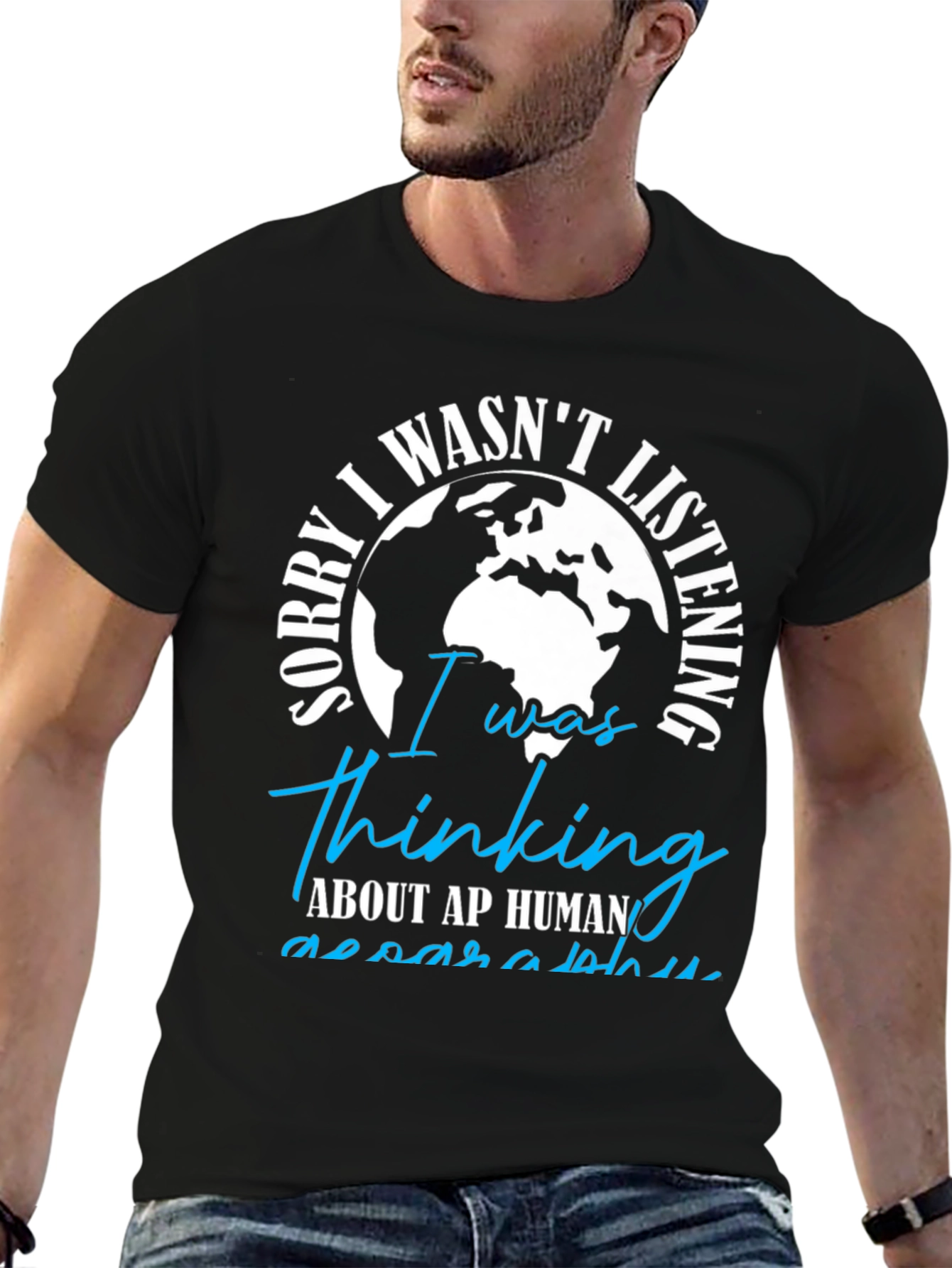 Thinking AP Human Geography Black T-Shirt