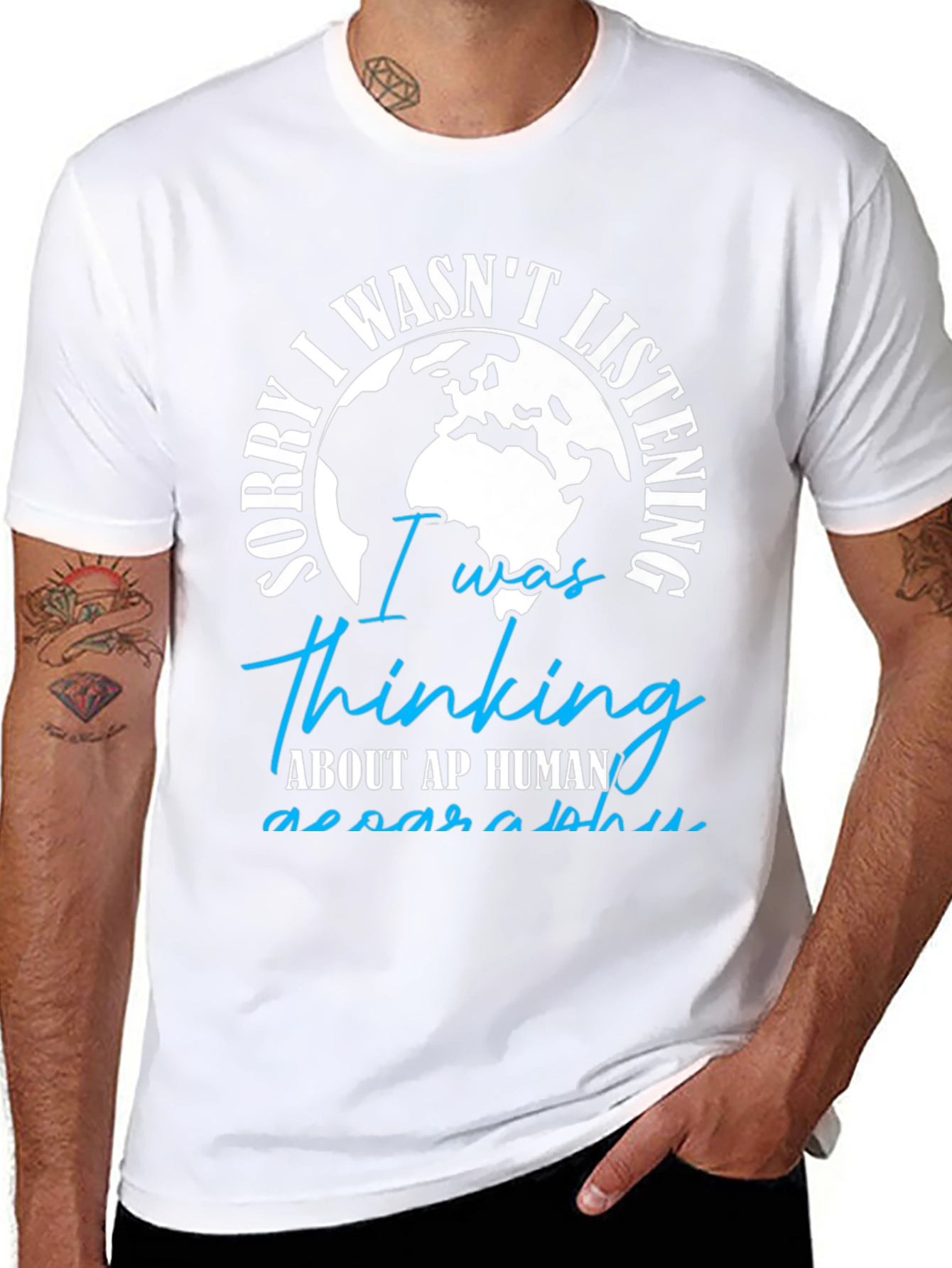 Thinking AP Human Geography Black T-Shirt