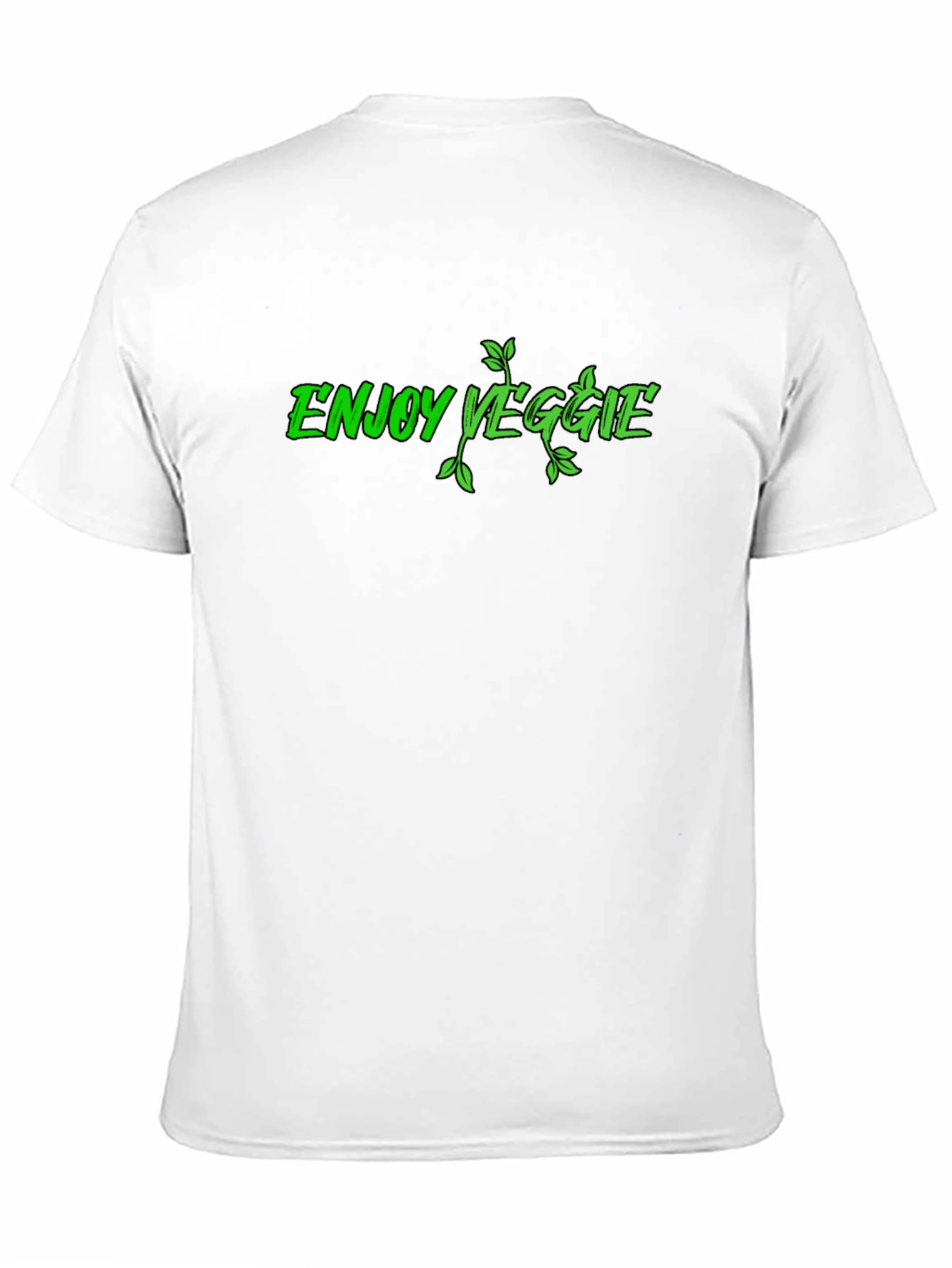Enjoy Veggie Black Graphic T-Shirt