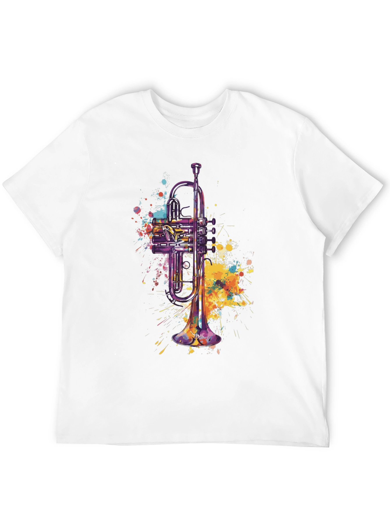 Trumpet Watercolor Graphic Tee