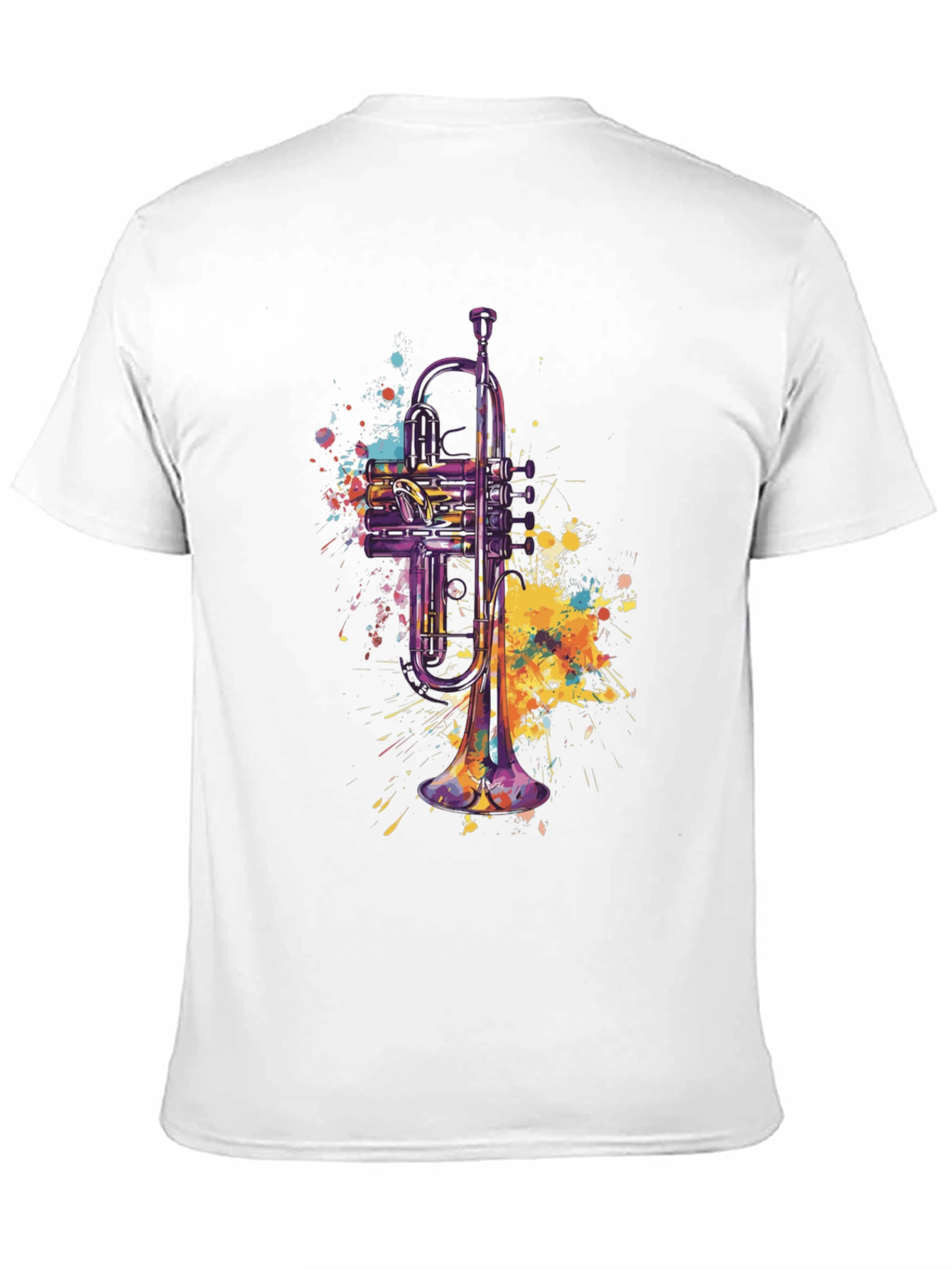 Trumpet Watercolor Graphic Tee