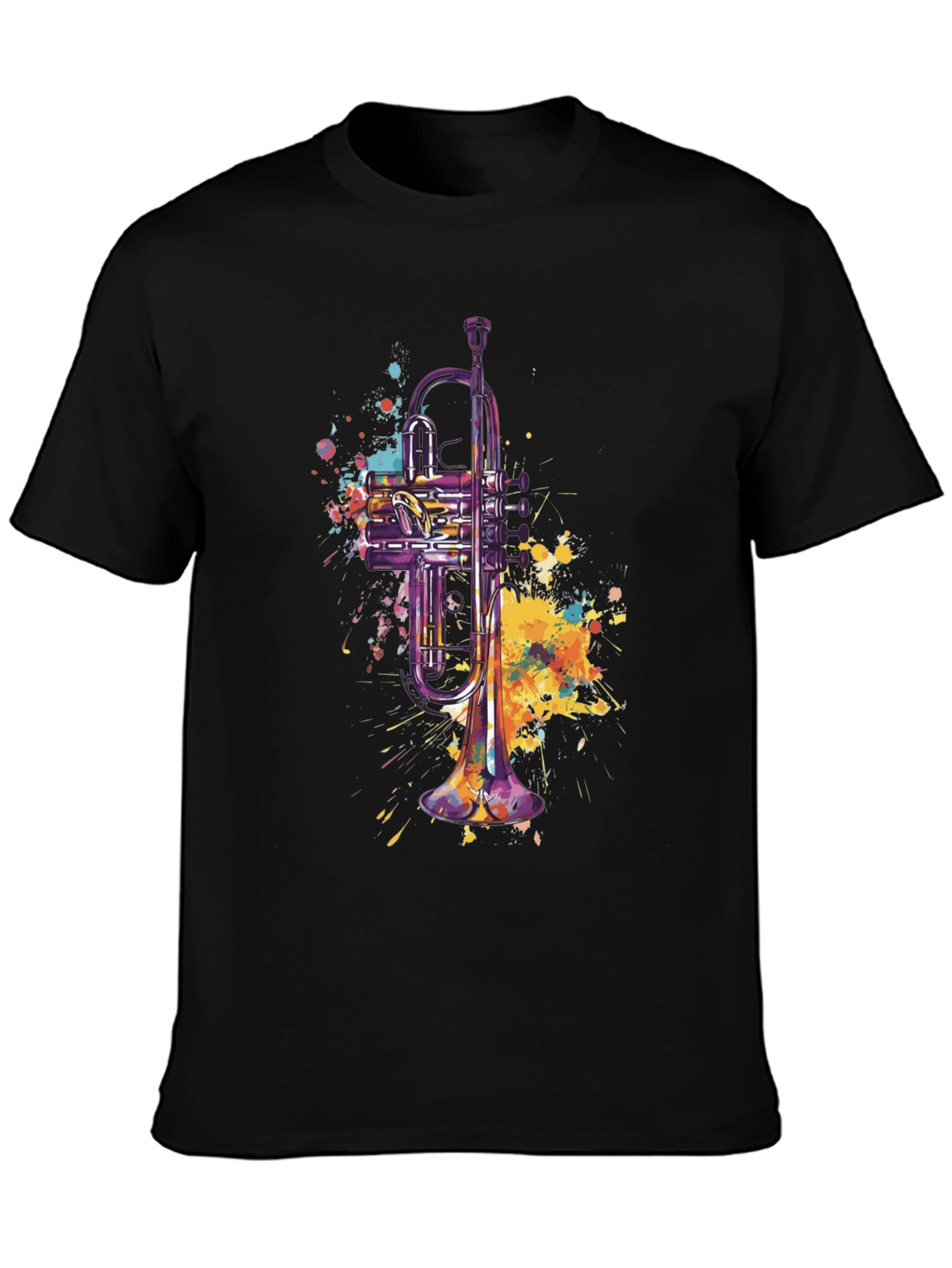 Trumpet Watercolor Graphic Tee