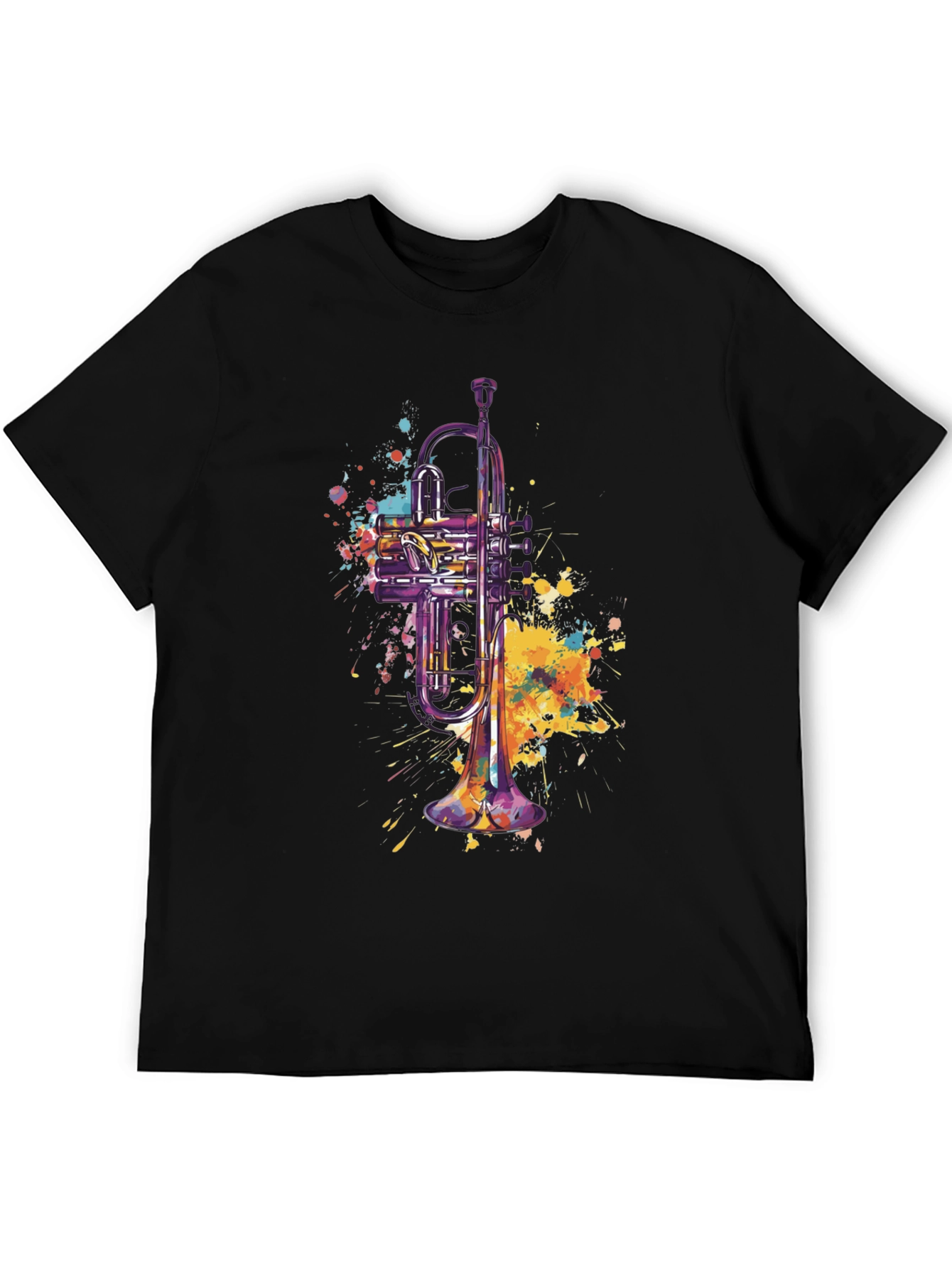 Trumpet Watercolor Graphic Tee