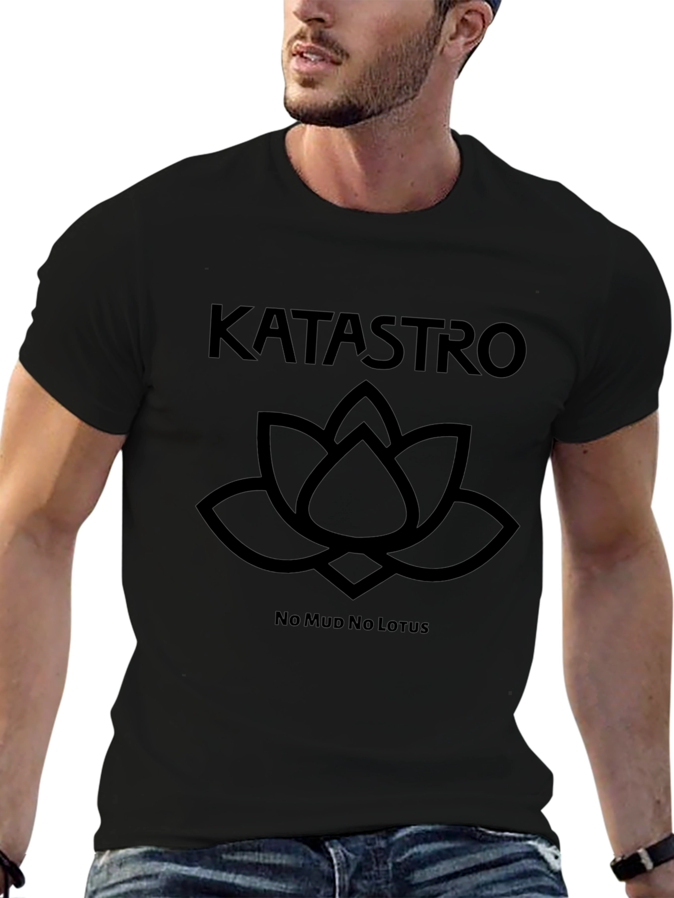 Katastro No Mud No Lotus Black T-Shirt