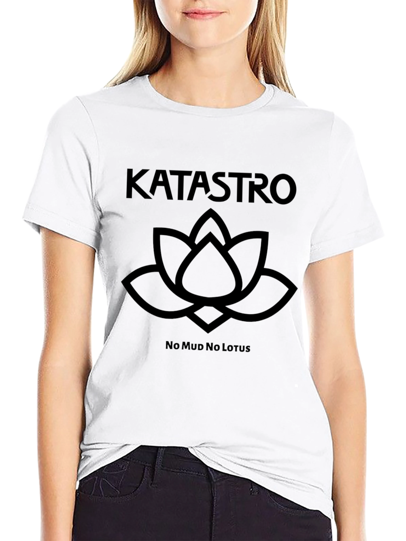 Katastro No Mud No Lotus Black T-Shirt