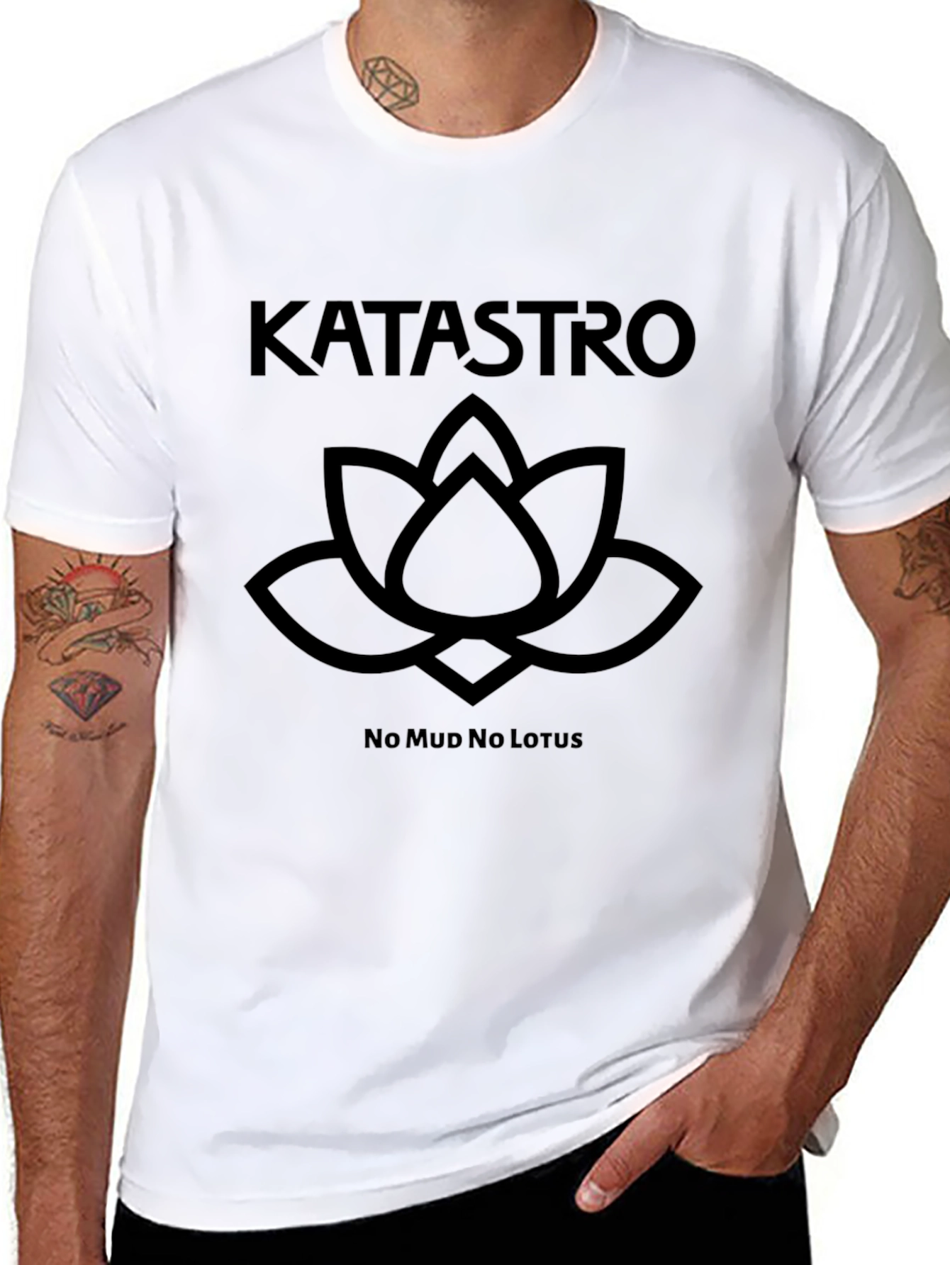 Katastro No Mud No Lotus Black T-Shirt