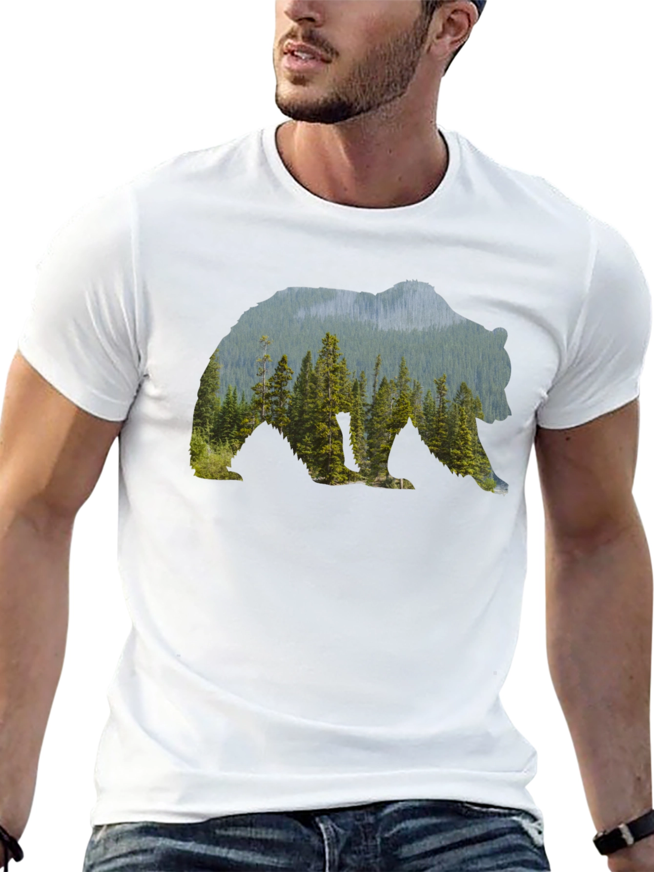 Nature Bear Graphic Tee - Adventure Awaits!