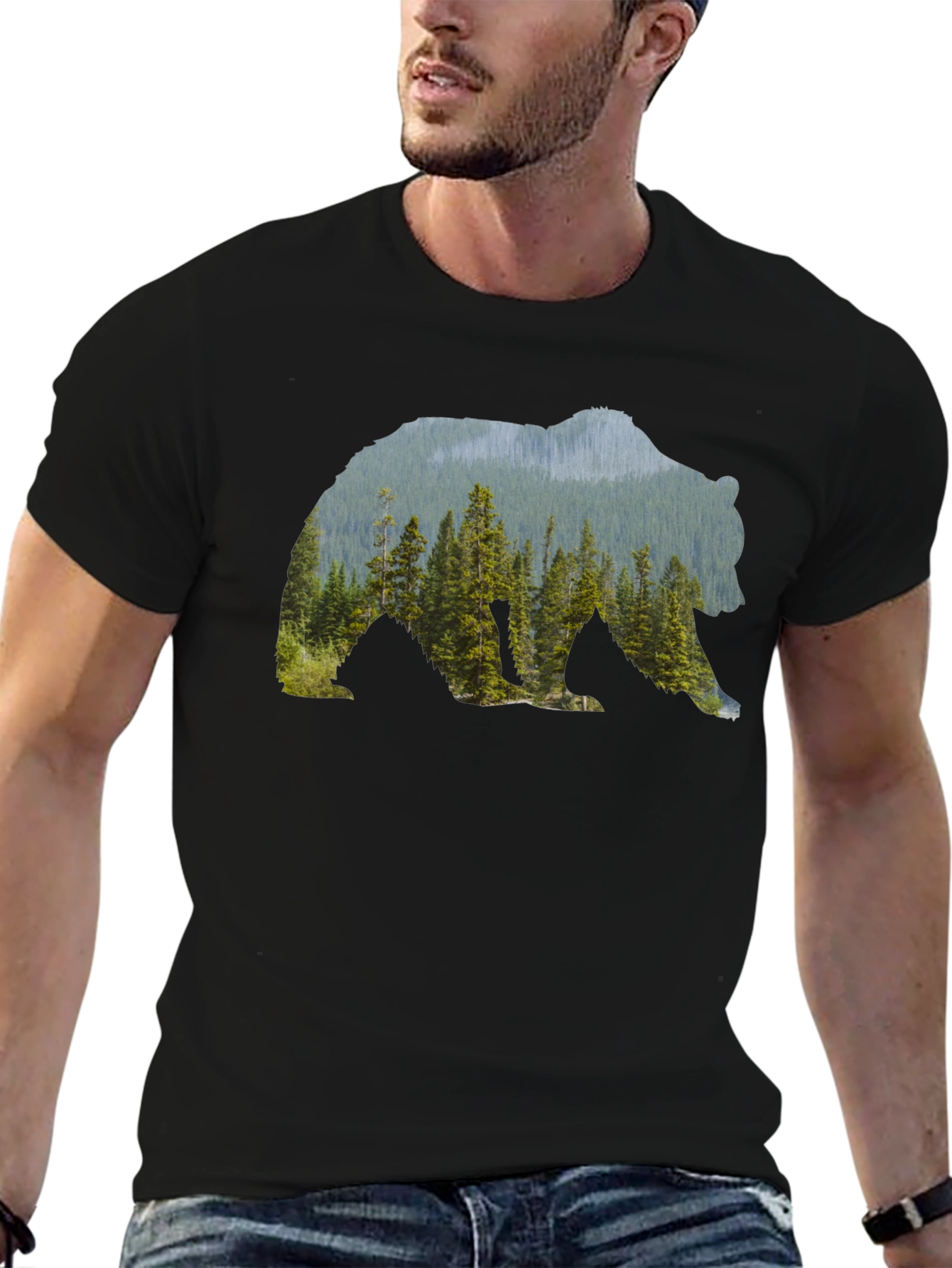Nature Bear Graphic Tee - Adventure Awaits!