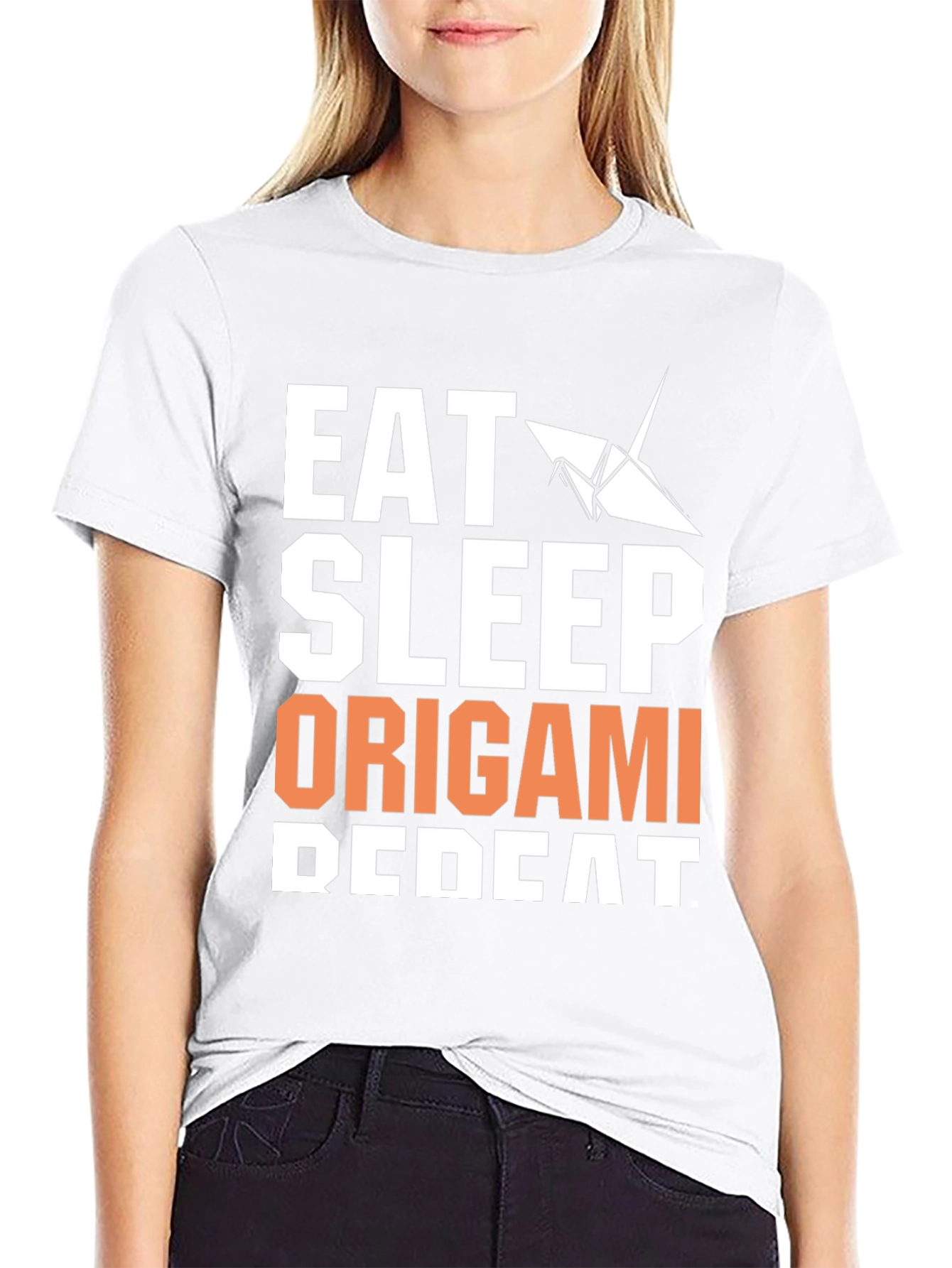 Eat Sleep Origami Repeat Graphic Tee
