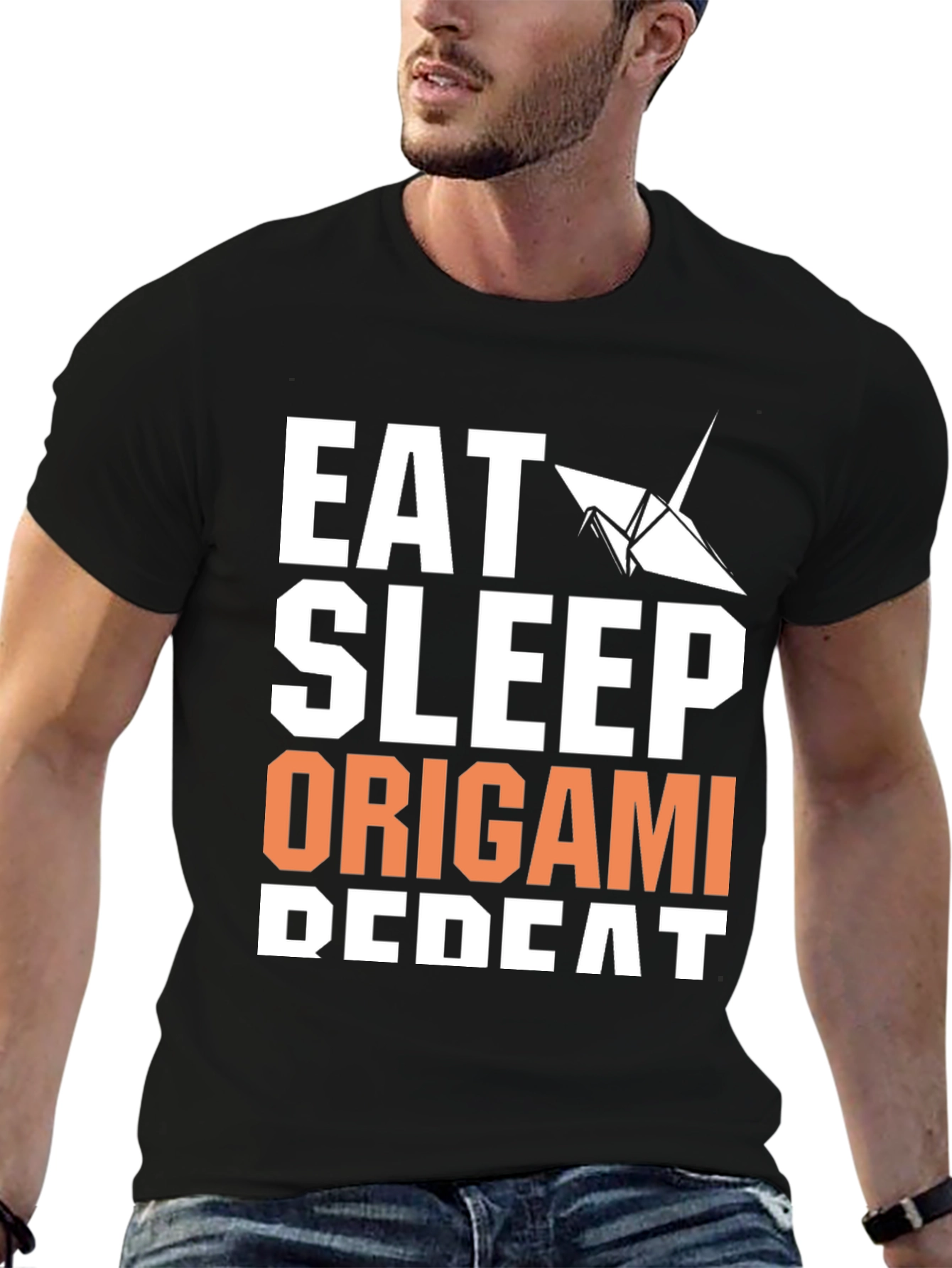 Eat Sleep Origami Repeat Graphic Tee