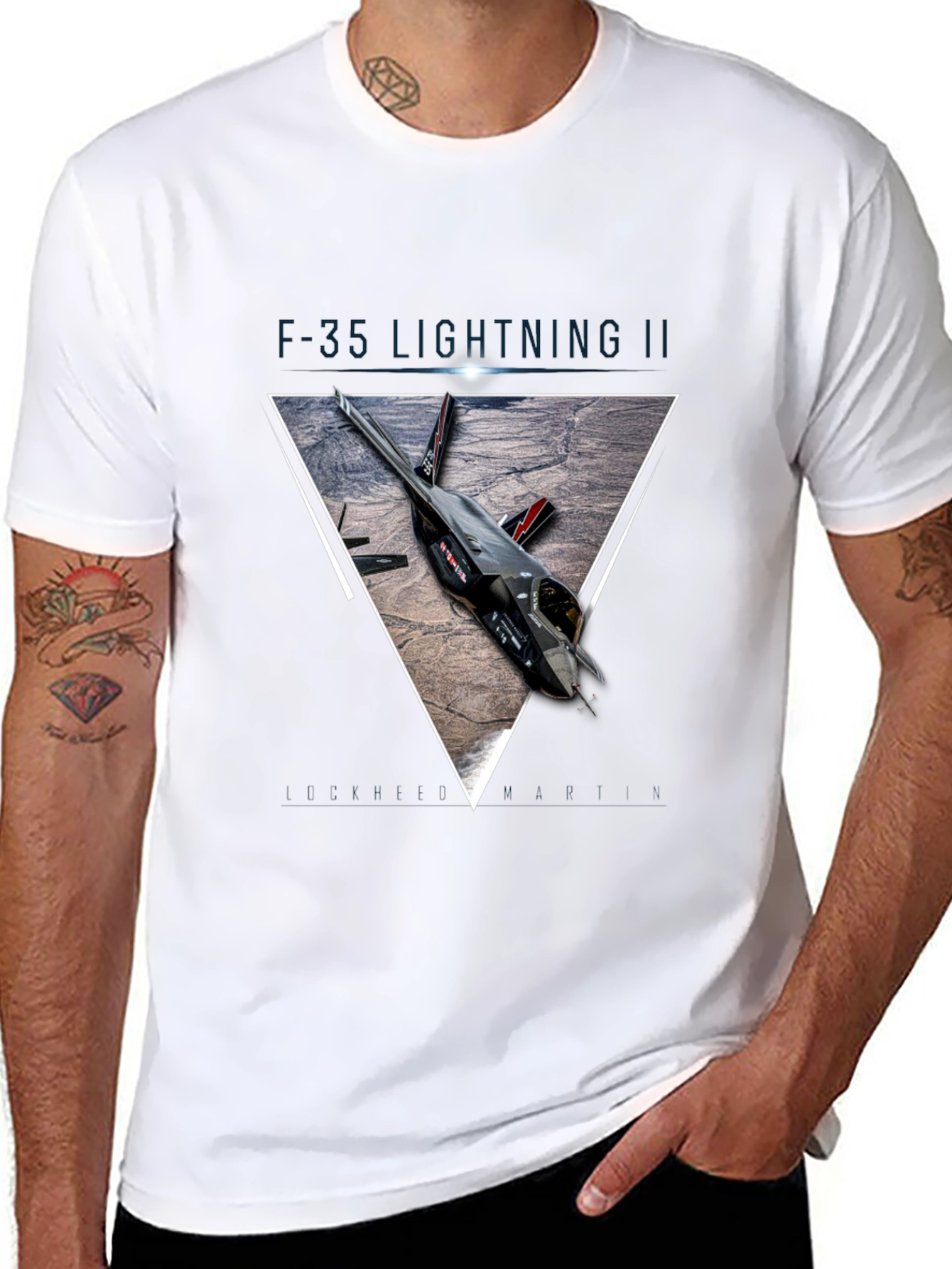 F-35 Lightning II Graphic Print T-Shirt