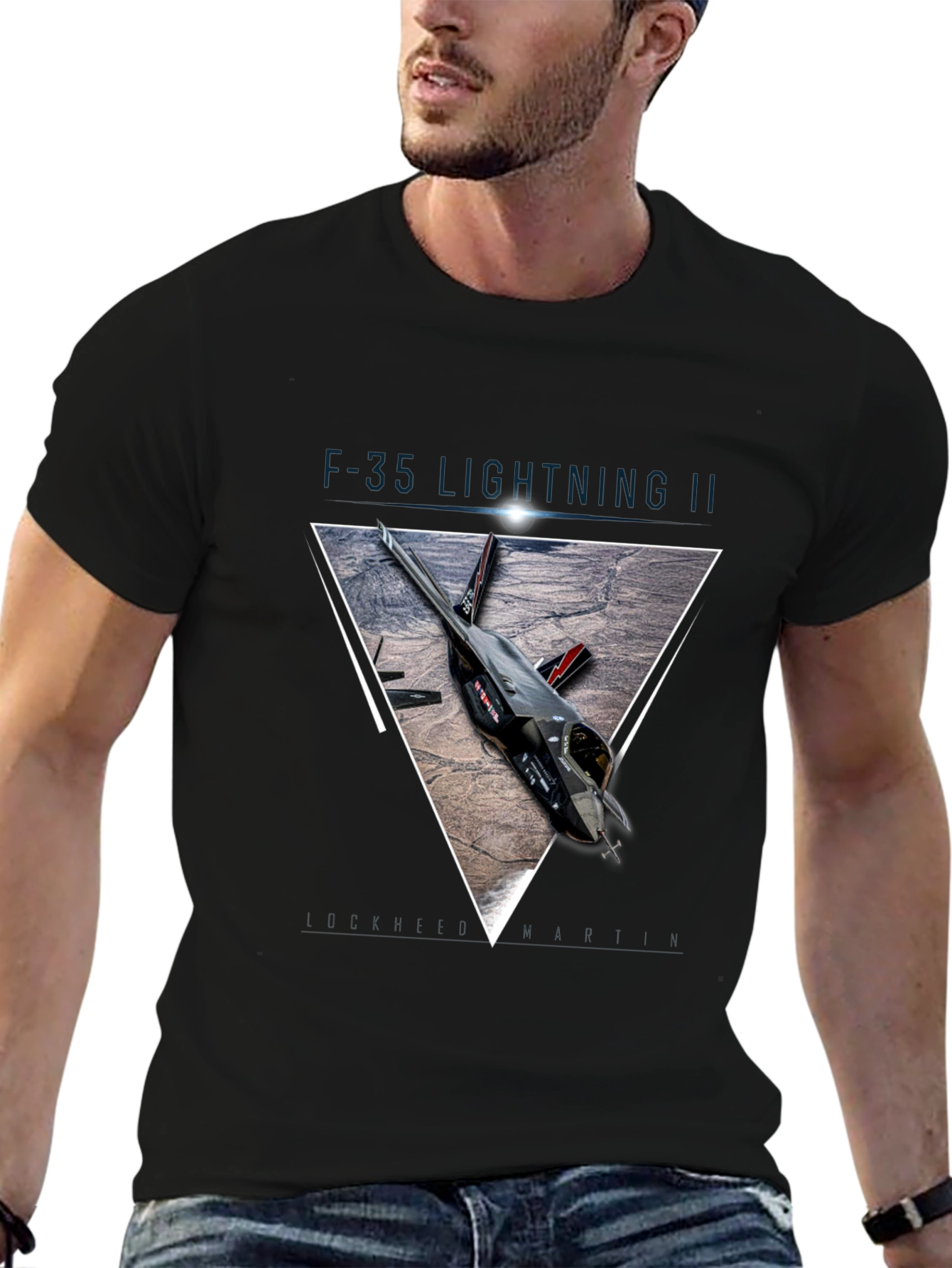 F-35 Lightning II Graphic Print T-Shirt