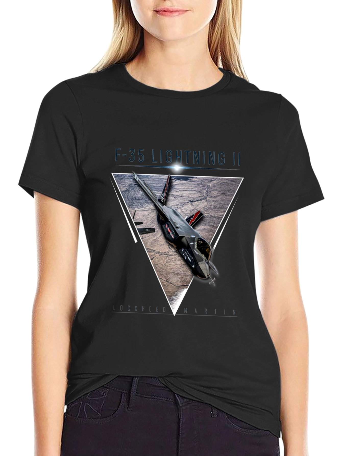 F-35 Lightning II Graphic Print T-Shirt
