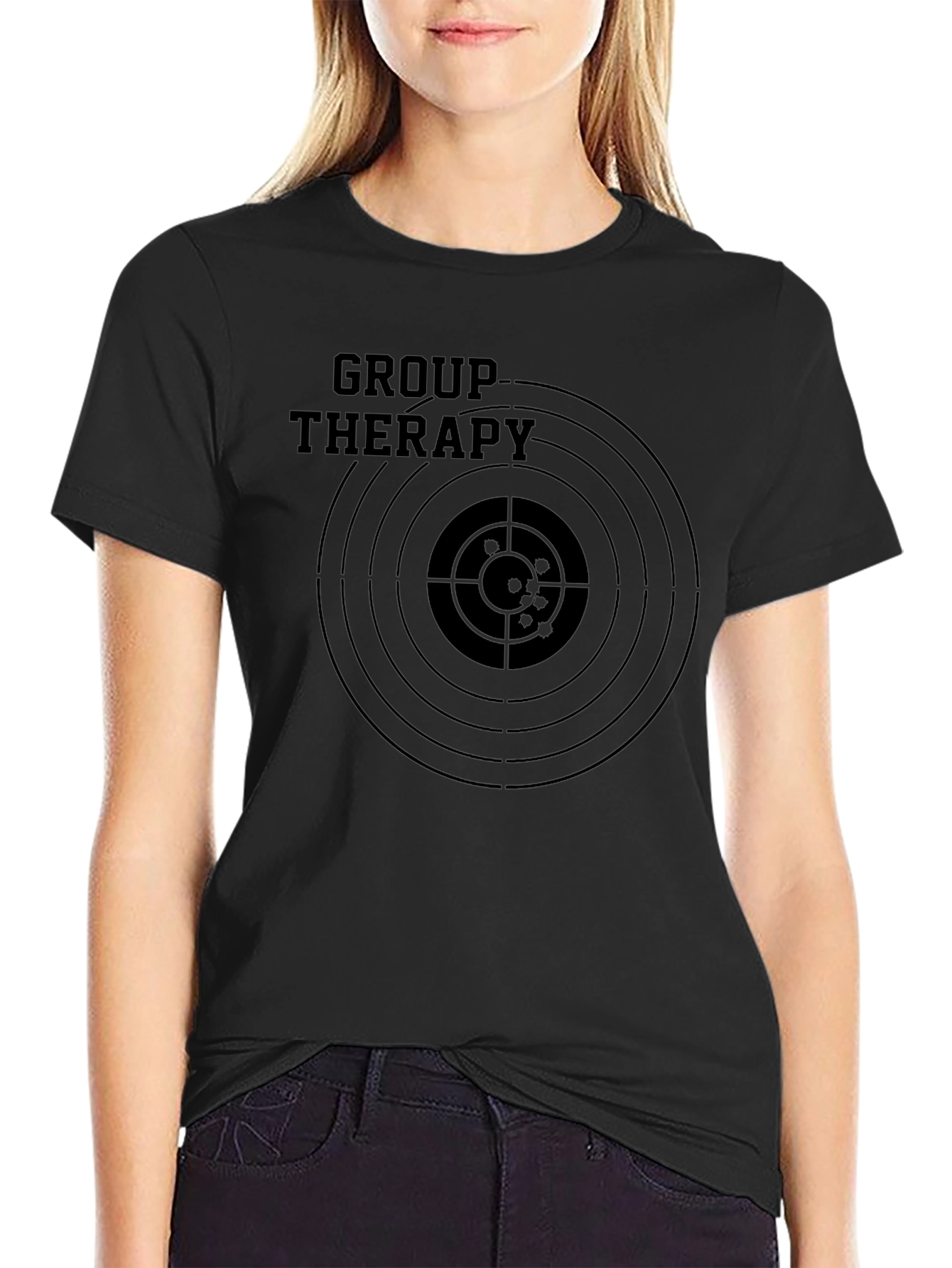 Group Therapy Target T-Shirt - Funny Graphic Tee