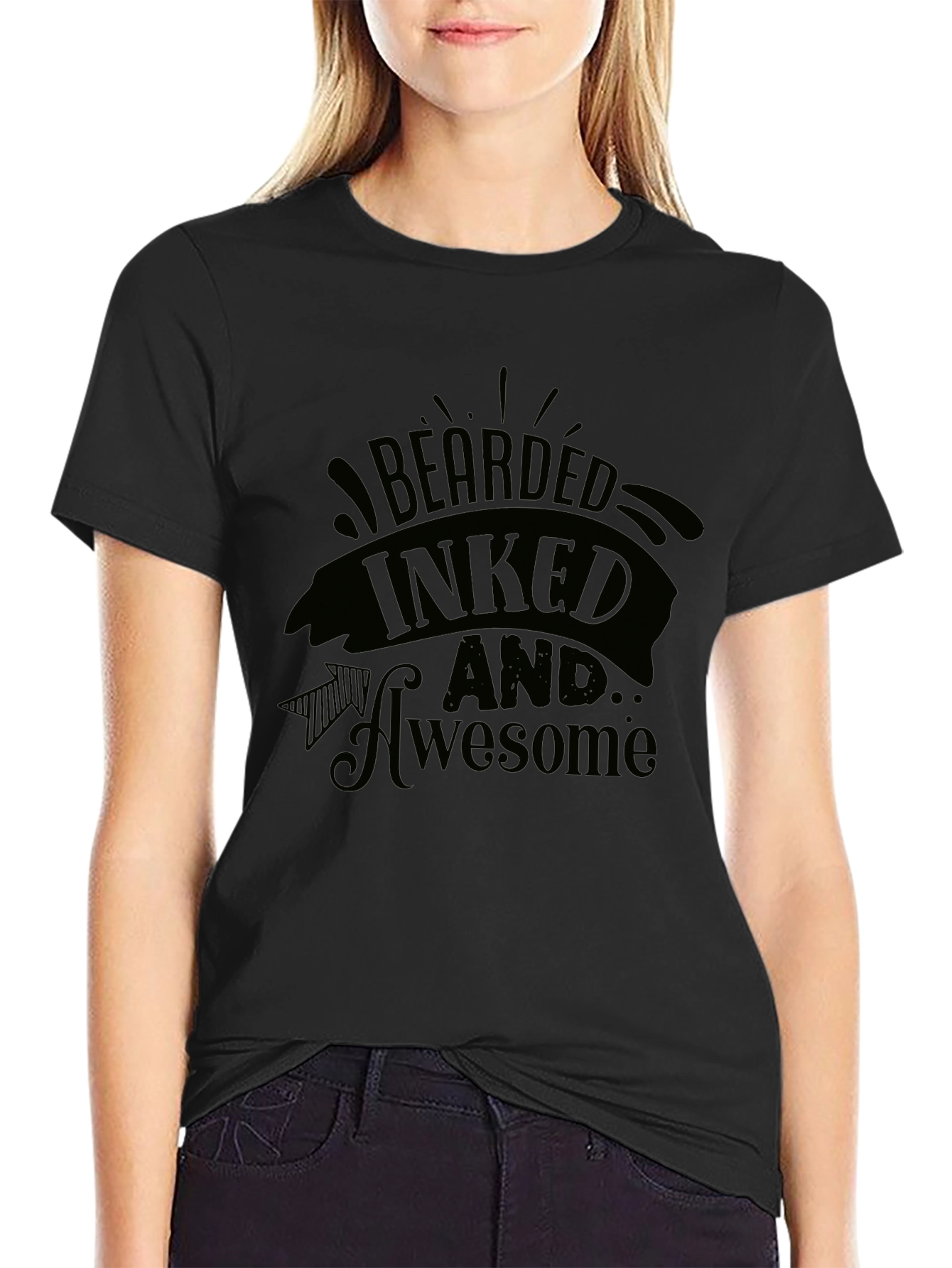 Bearded Inked Awesome Graphic T-Shirt