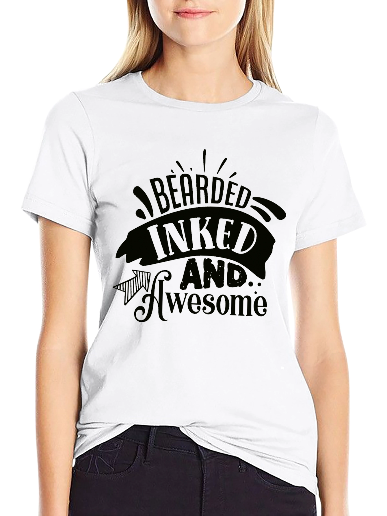 Bearded Inked Awesome Graphic T-Shirt