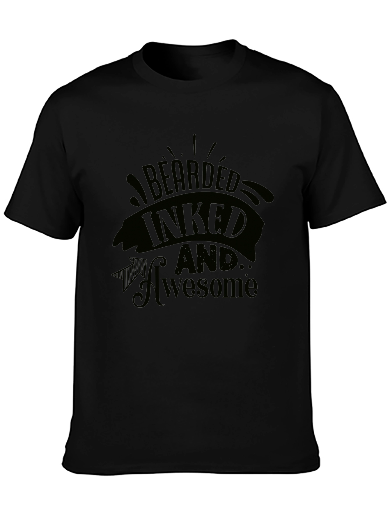 Bearded Inked Awesome Graphic T-Shirt