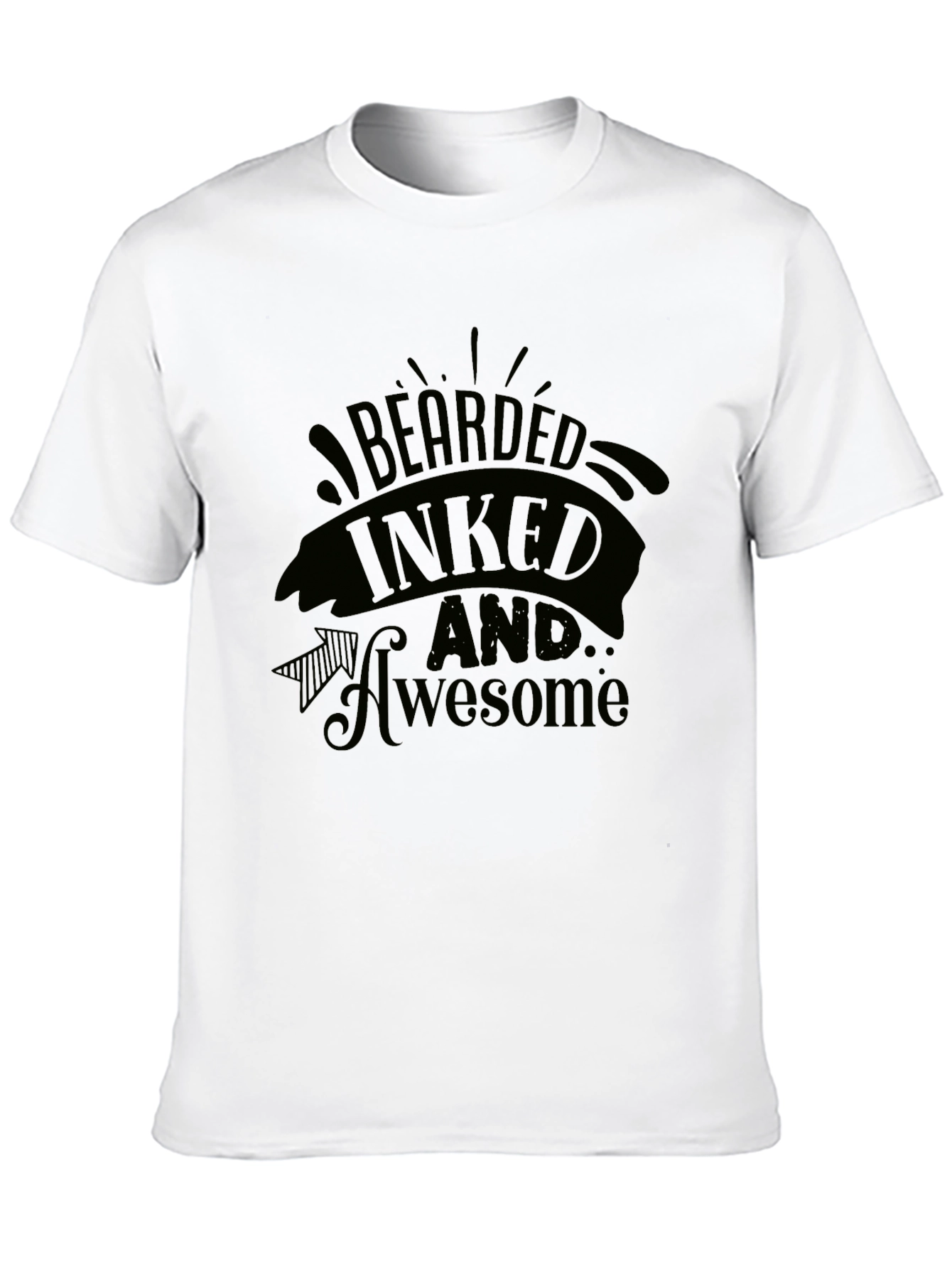 Bearded Inked Awesome Graphic T-Shirt