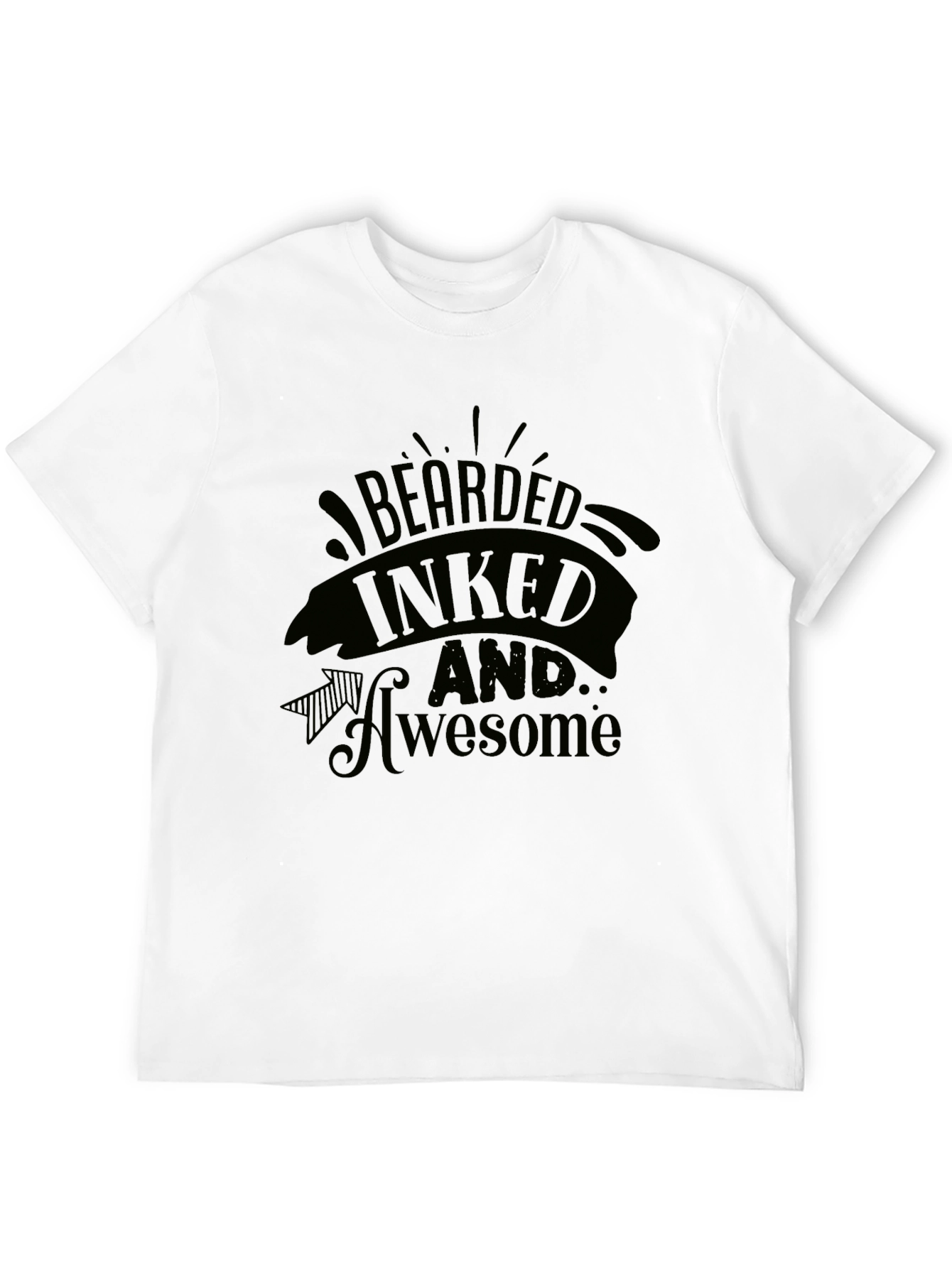 Bearded Inked Awesome Graphic T-Shirt