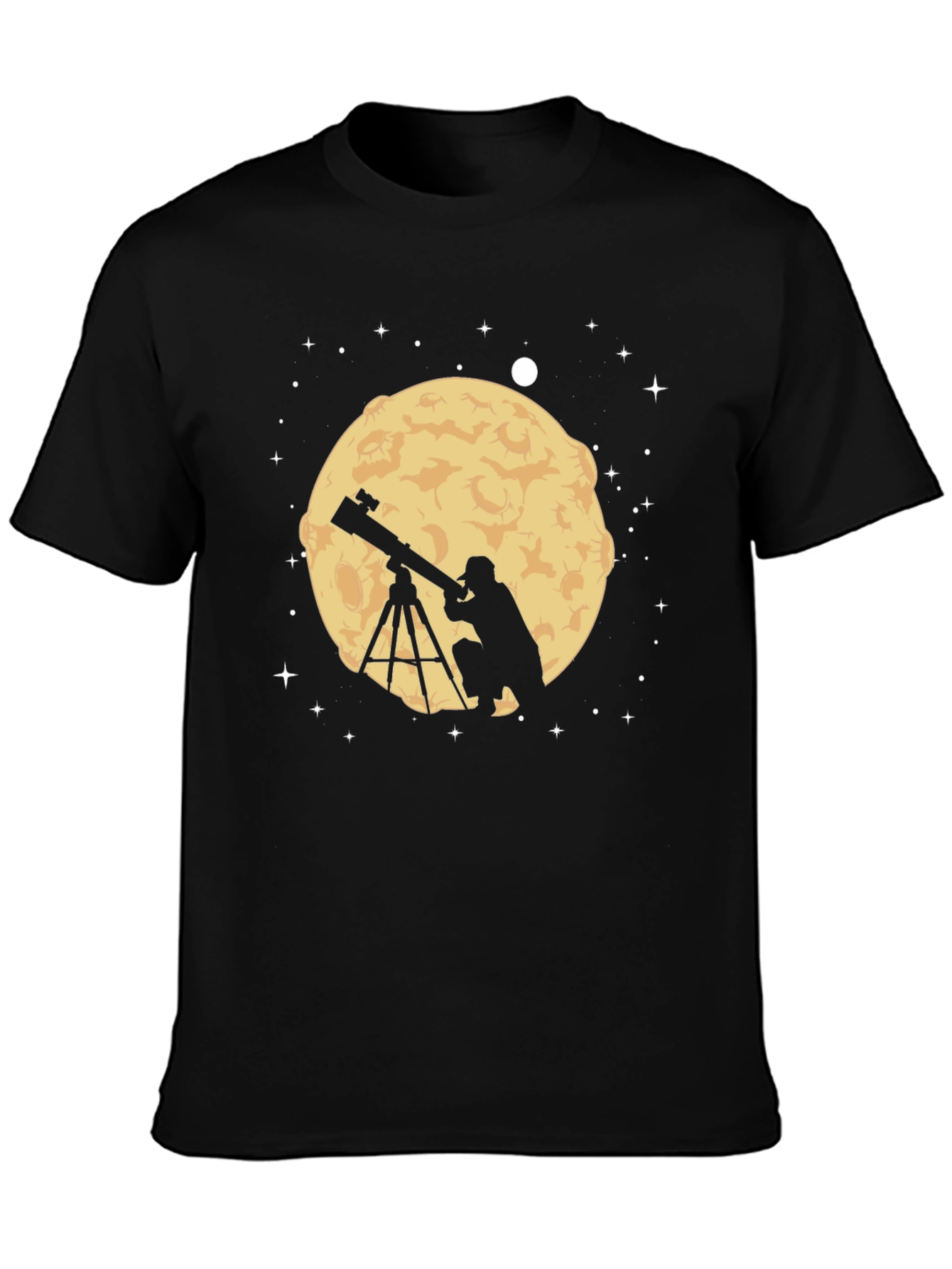 Astronomer Moon Gazing Graphic Tee