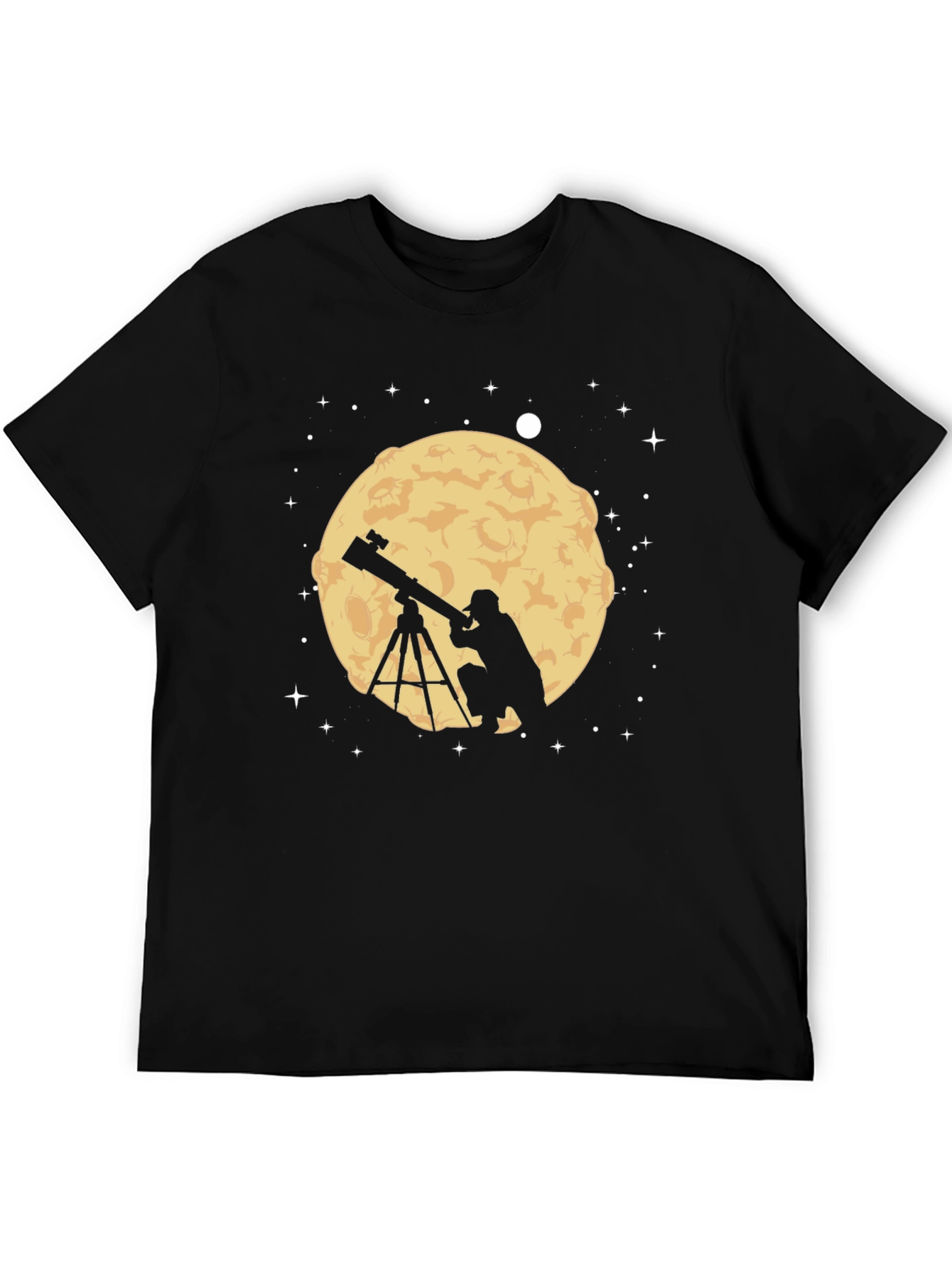 Astronomer Moon Gazing Graphic Tee