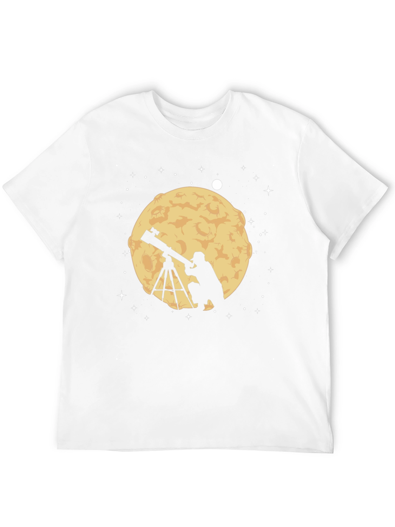 Astronomer Moon Gazing Graphic Tee