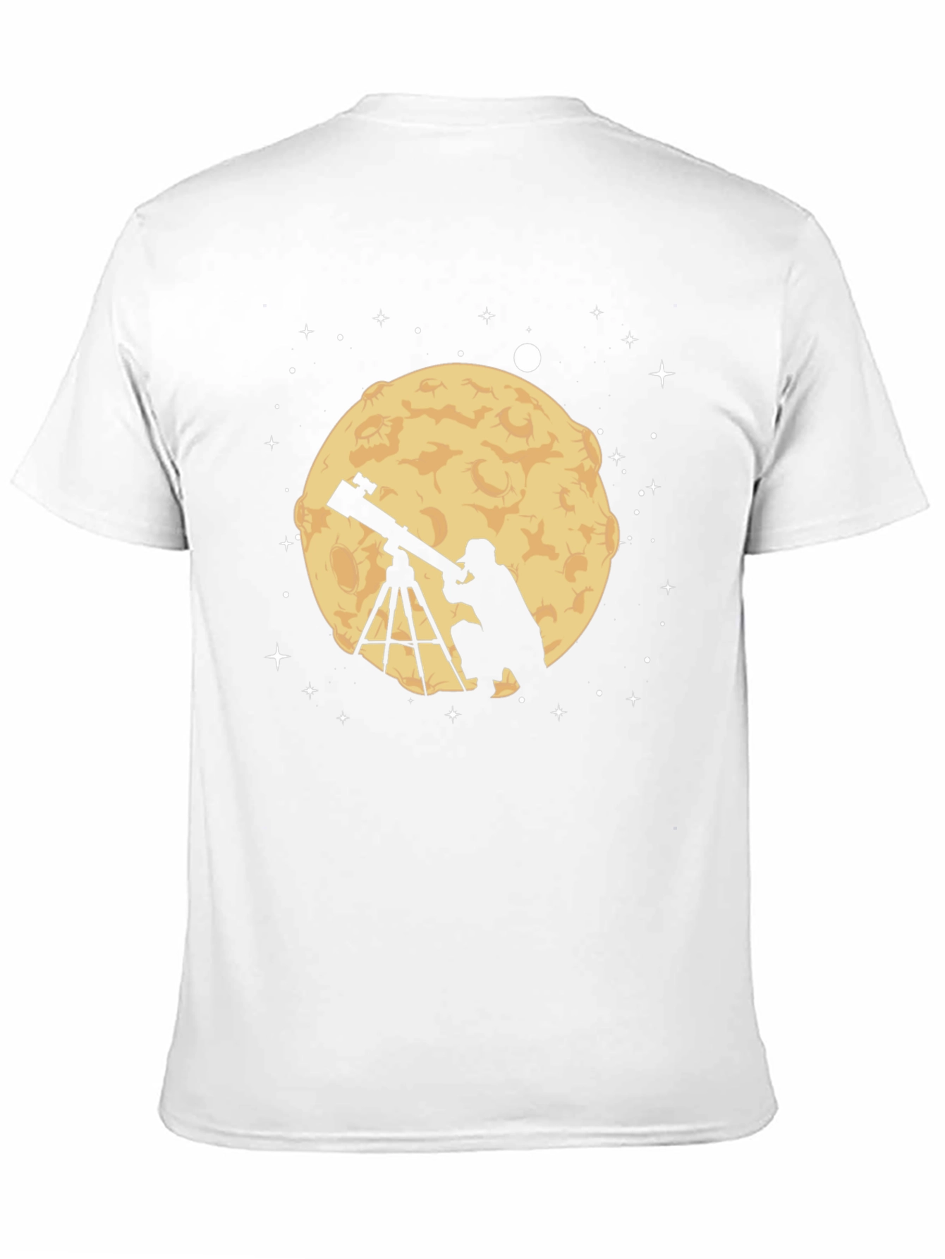 Astronomer Moon Gazing Graphic Tee