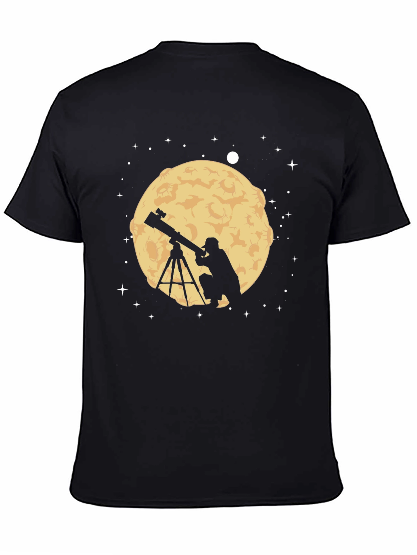 Astronomer Moon Gazing Graphic Tee