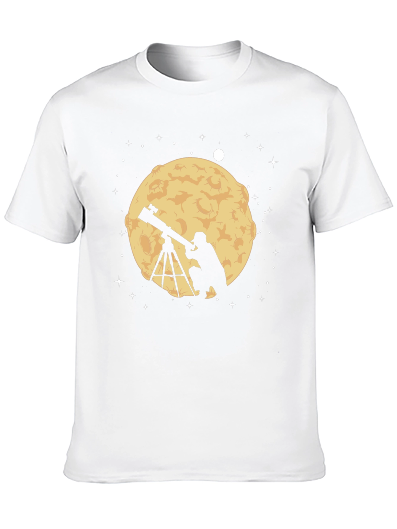 Astronomer Moon Gazing Graphic Tee