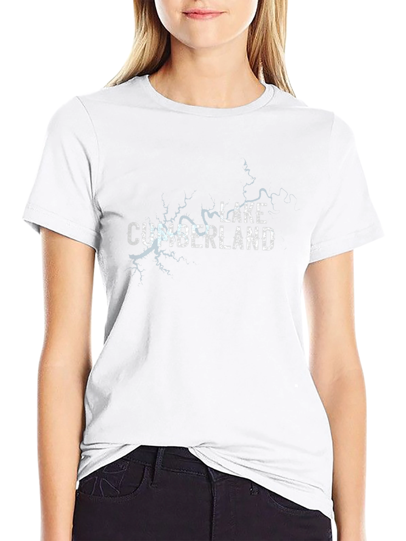 Lake Cumberland Graphic Tee - Black Cotton Blend