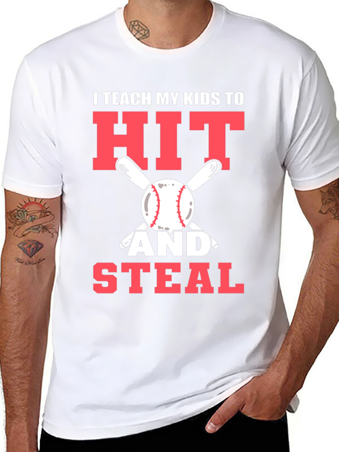 I Teach My Kids To Hit and Steal T-Shirt