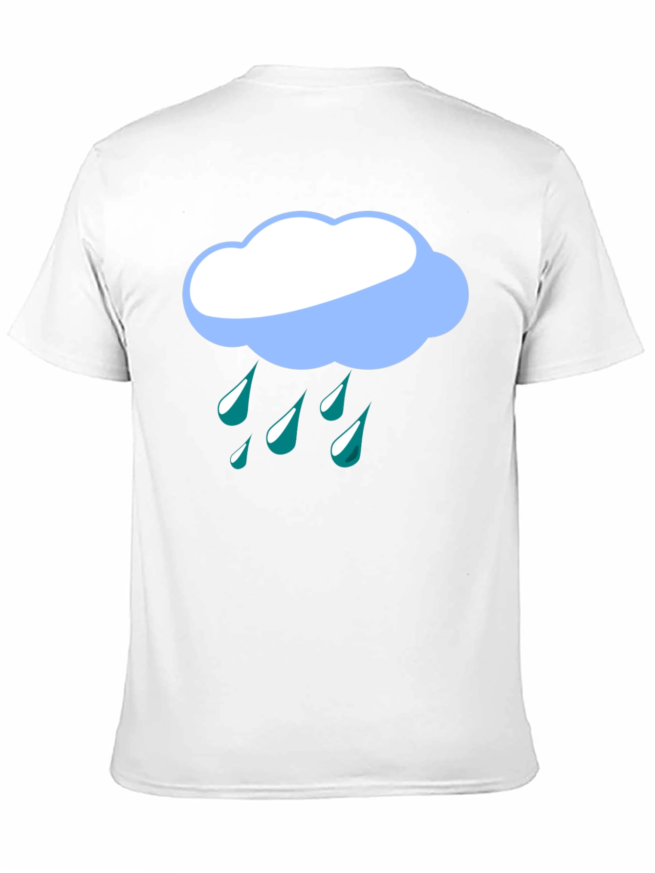 Rainy Day Cloud Graphic Tee - Black T-Shirt