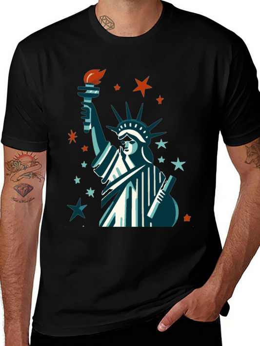 Statue of Liberty Graphic Tee - Patriotic USA Pride Shirt