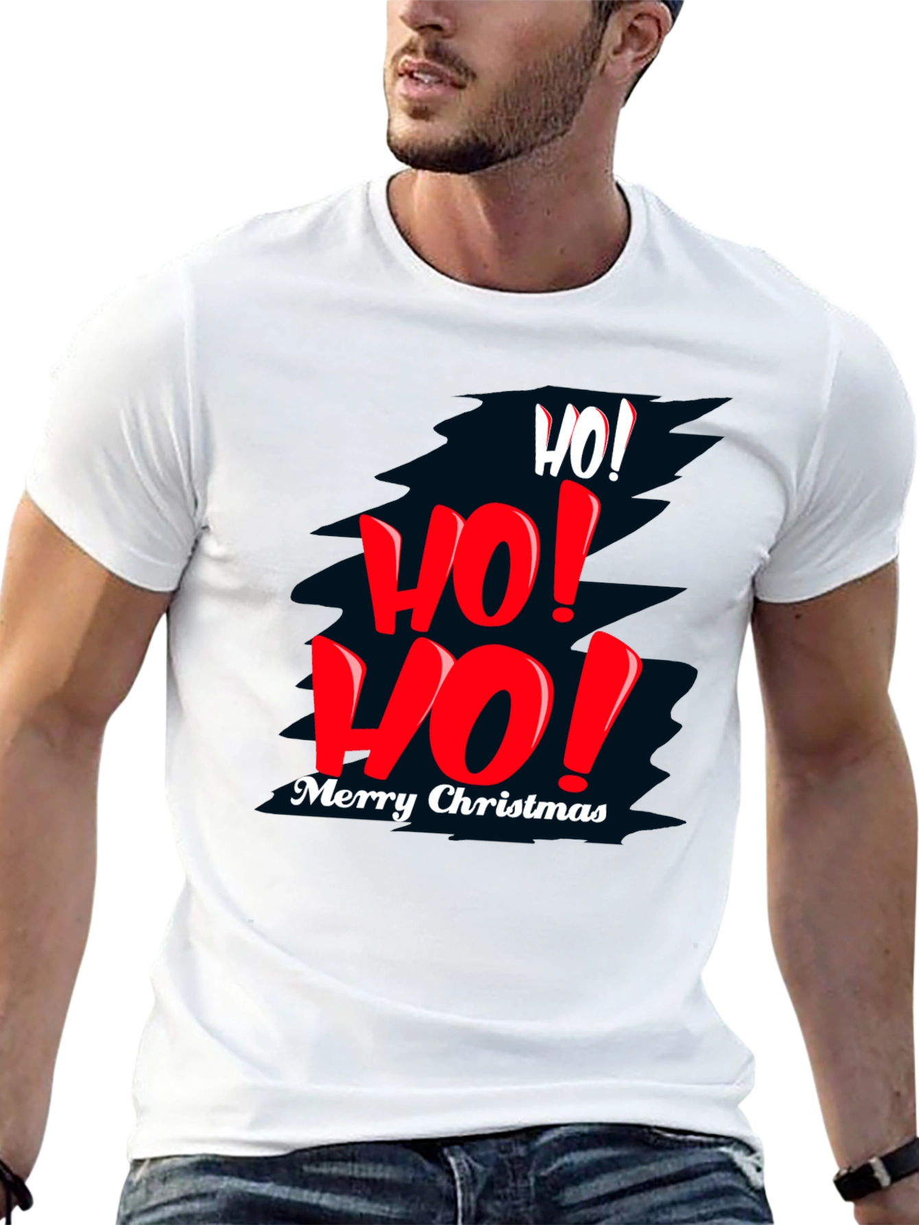 Festive Christmas T-Shirt - Ho! Ho! Ho!