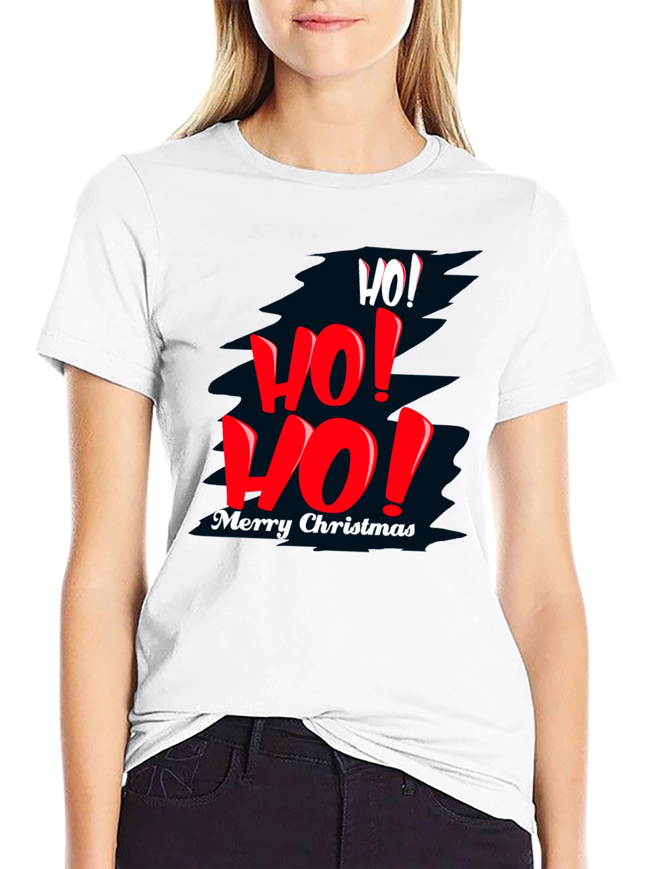 Festive Christmas T-Shirt - Ho! Ho! Ho!