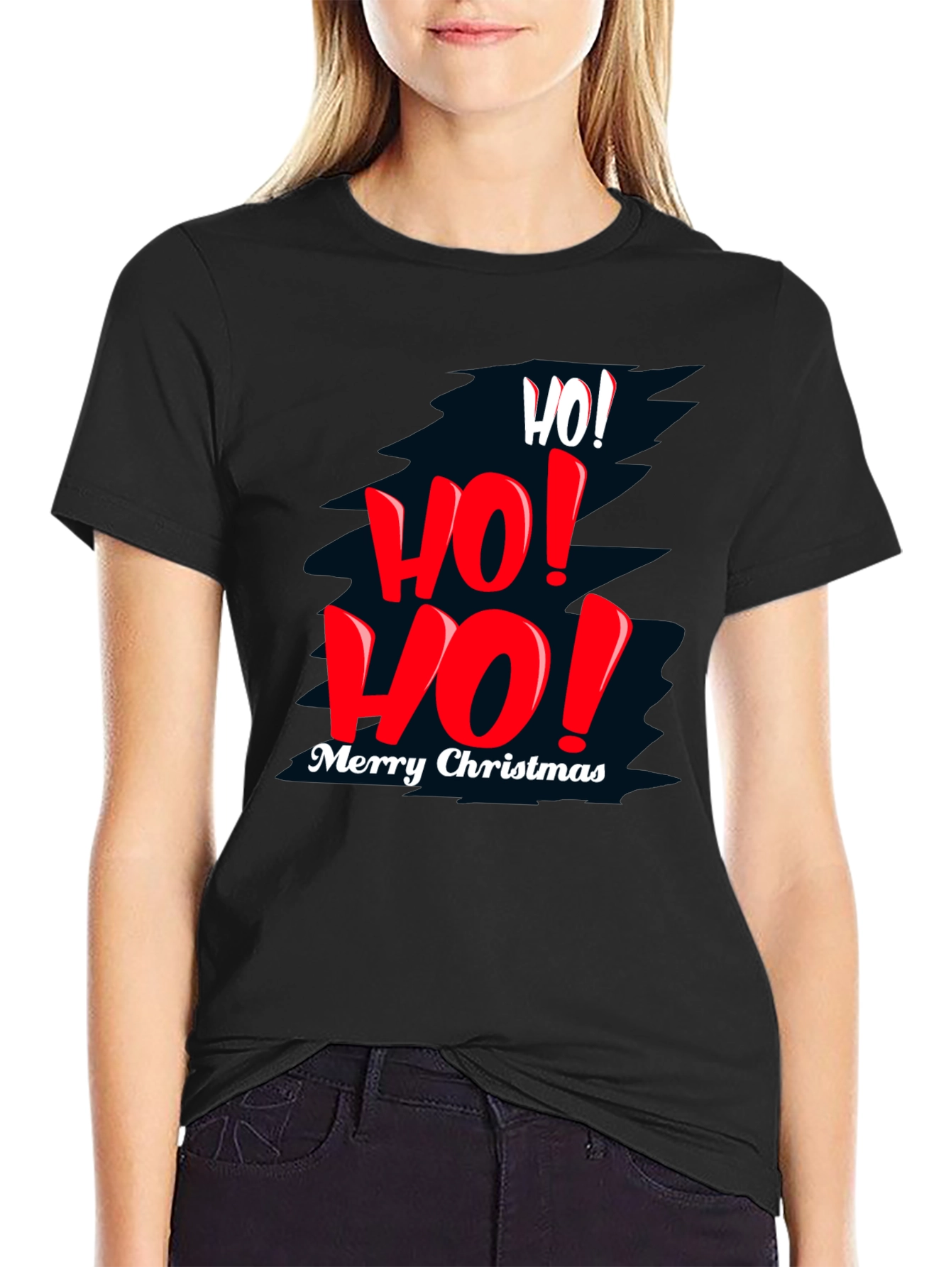 Festive Christmas T-Shirt - Ho! Ho! Ho!