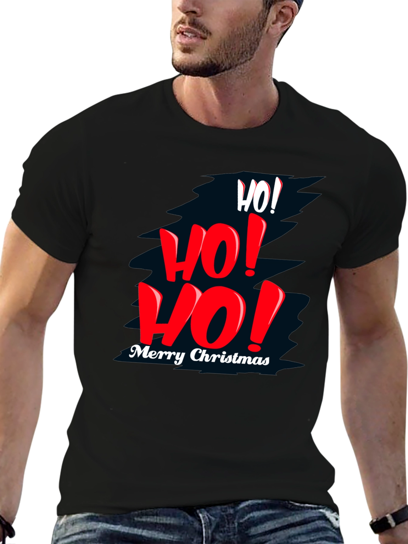 Festive Christmas T-Shirt - Ho! Ho! Ho!