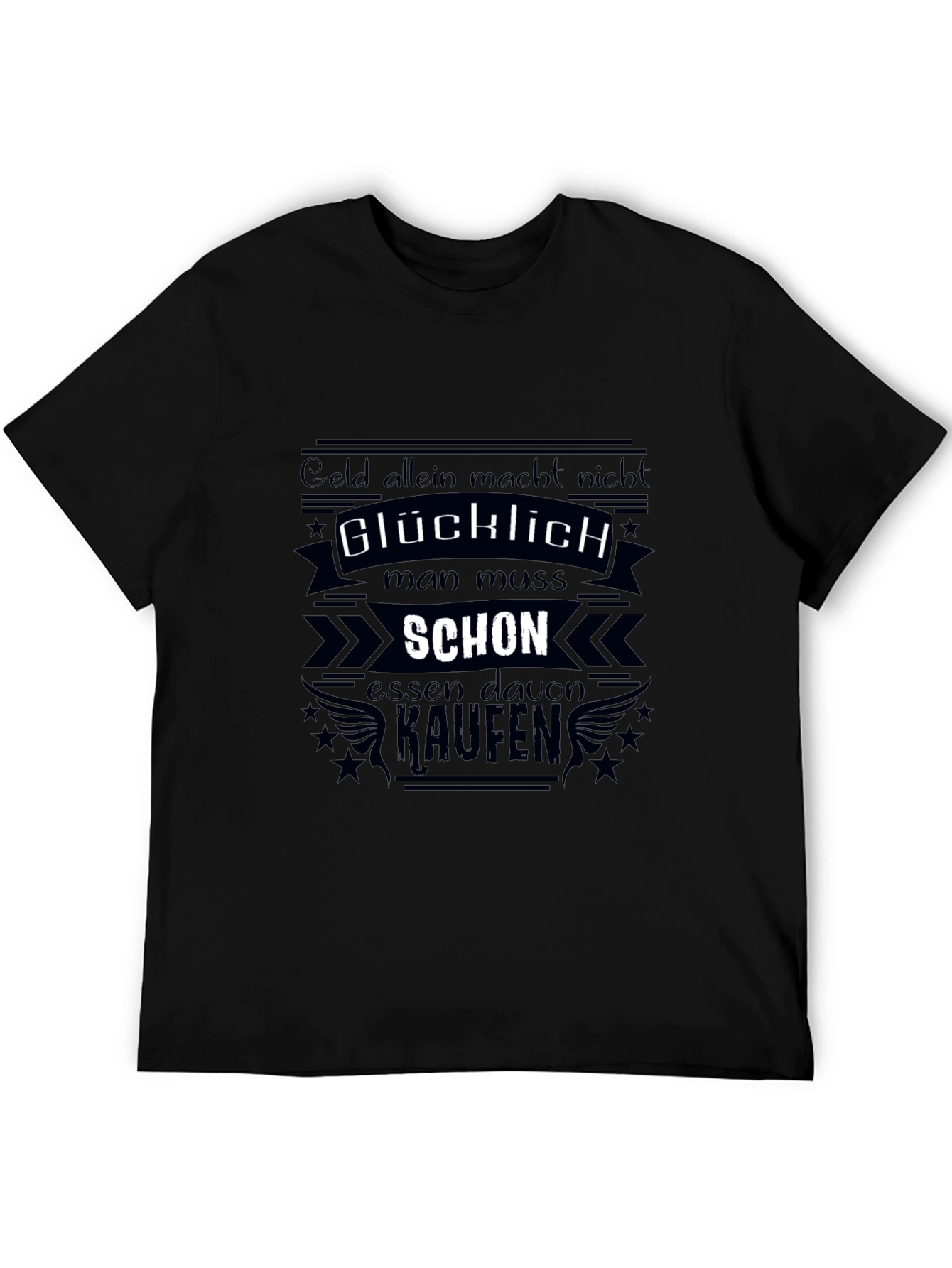 Funny German Slogan Black T-Shirt