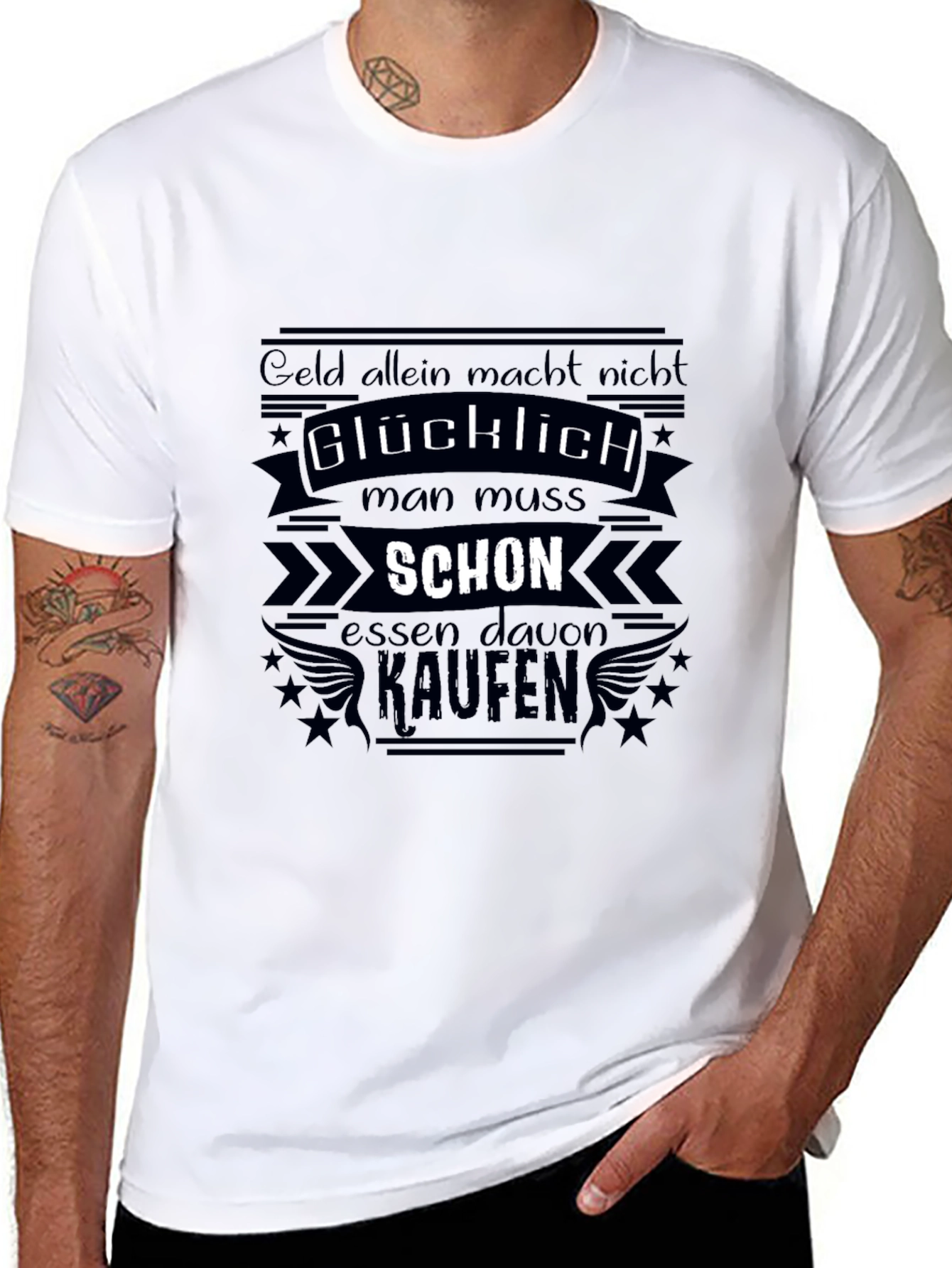 Funny German Slogan Black T-Shirt